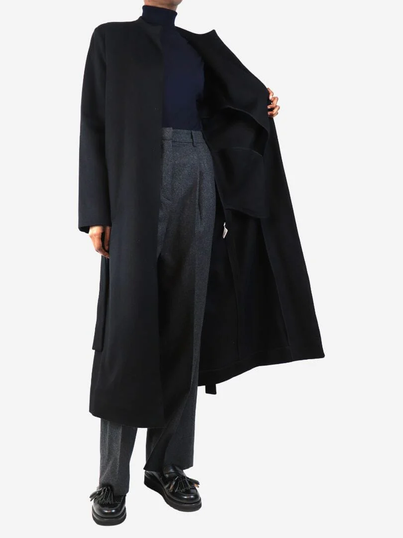 Margot Black wool coat - size UK 8 - Image 2