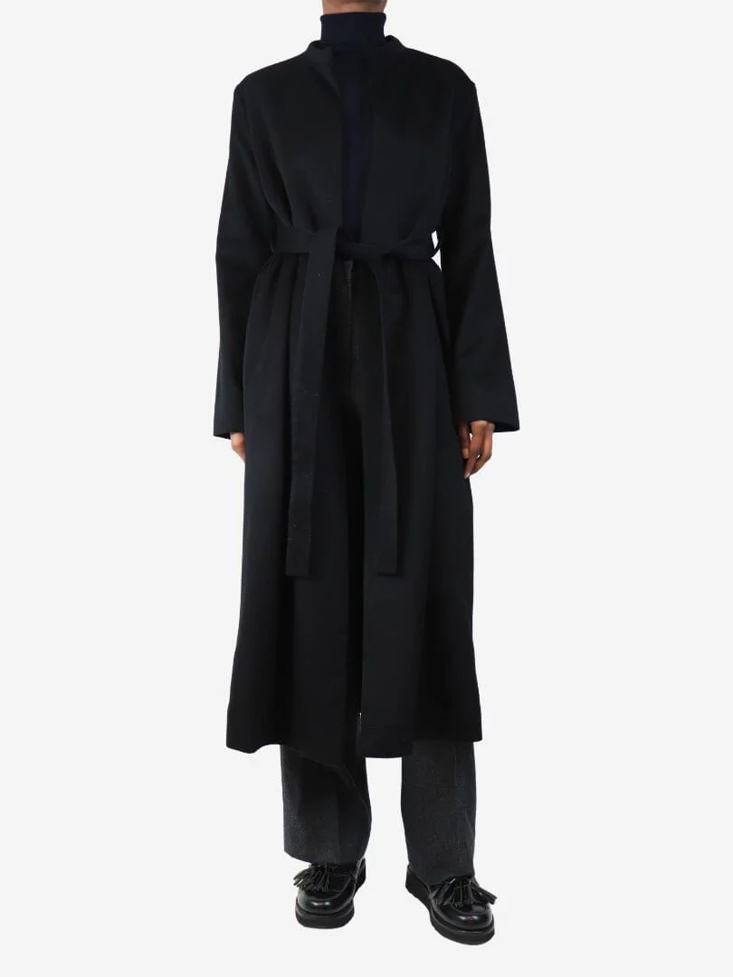 Margot Black wool coat - size UK 8 - Image 3