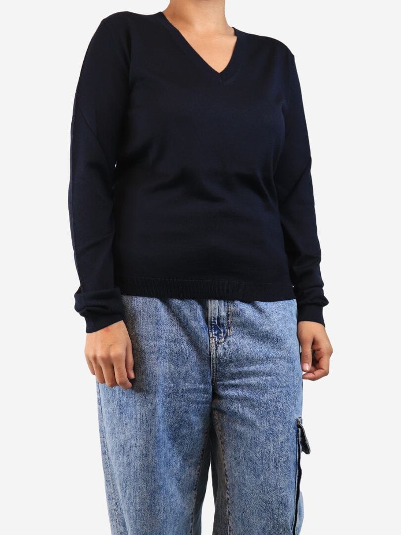 Navy Paula knit top - size XL - Image 2