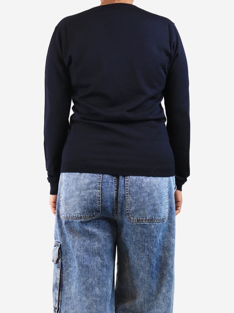 Navy Paula knit top - size XL - Image 3