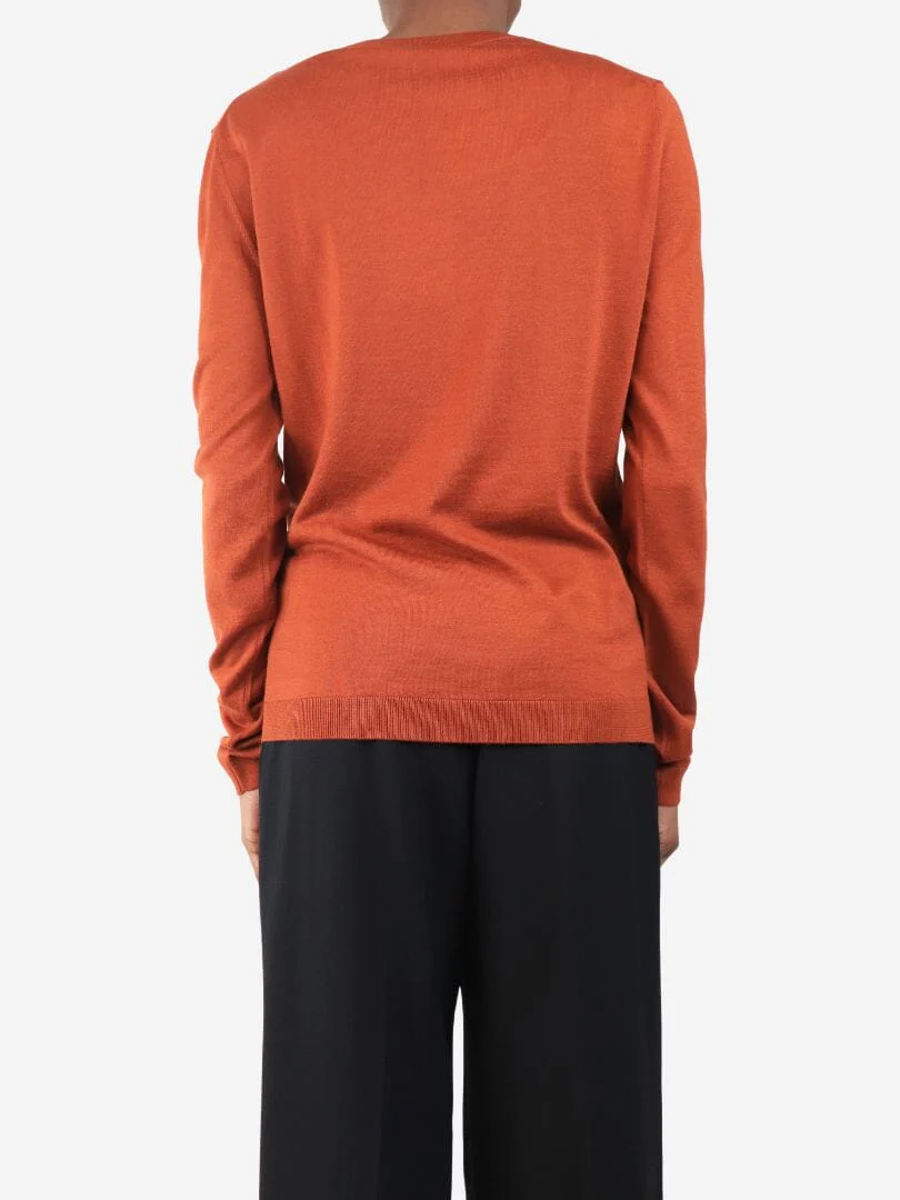 Orange Paula knit top - size S - Image 2