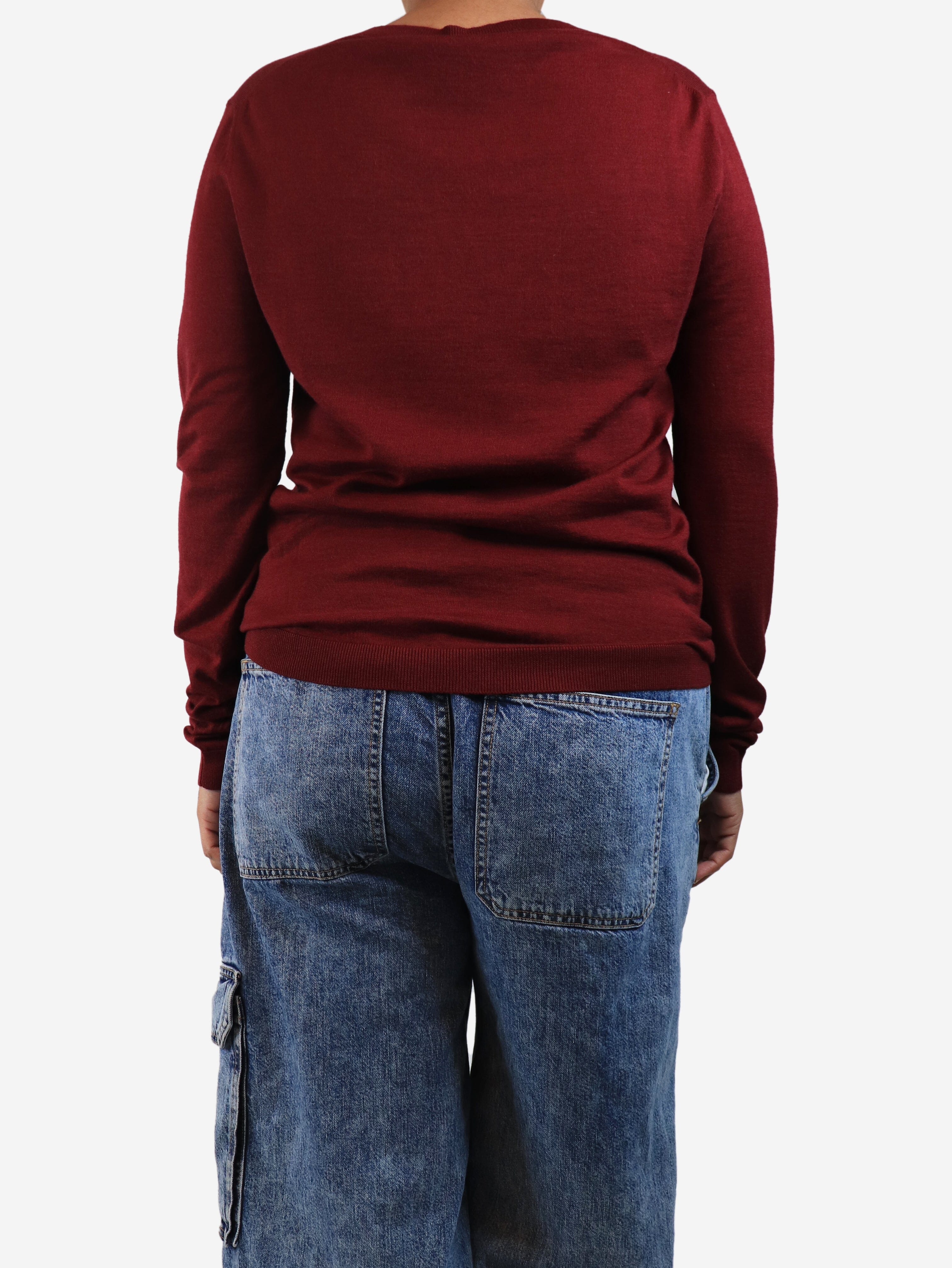 Red Paula knit top - size L - Image 2
