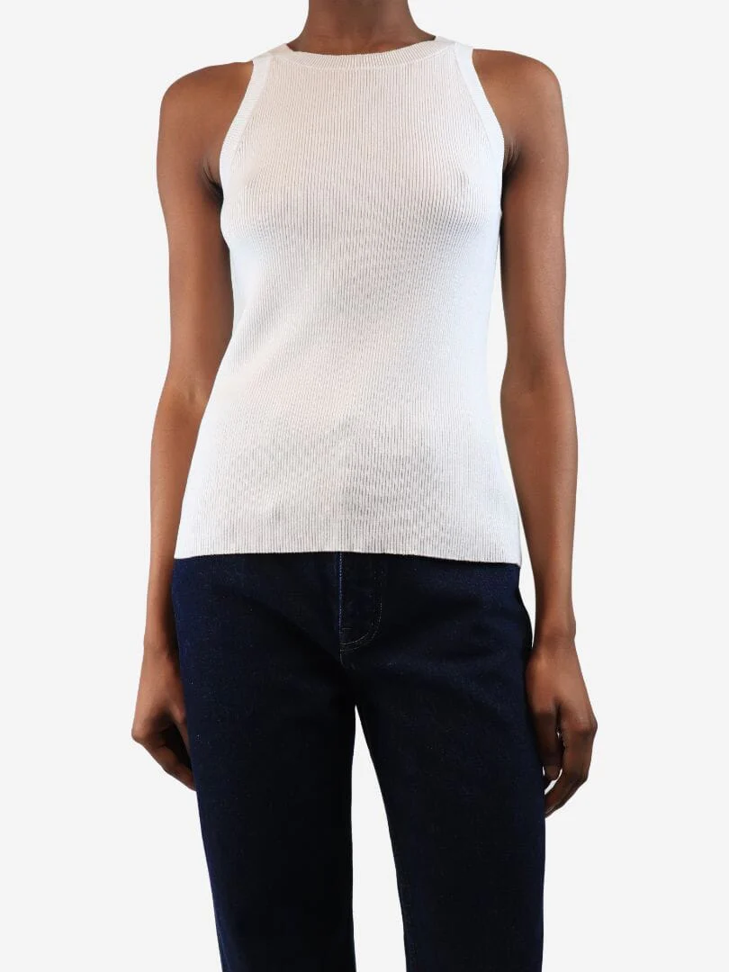White Zoe vest top - size S