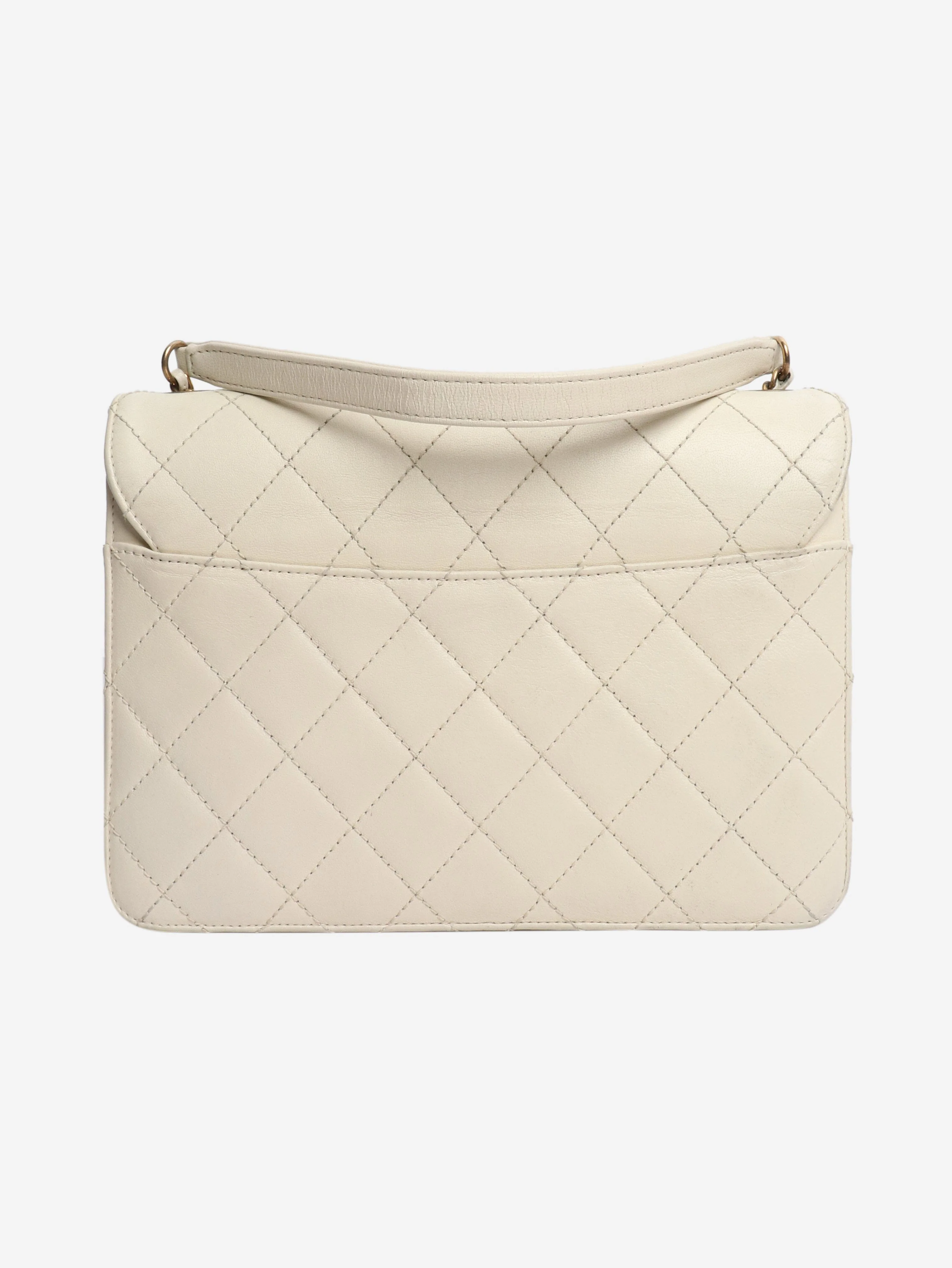 Ivory leather 2016 Beauty lock flap bag - Image 2
