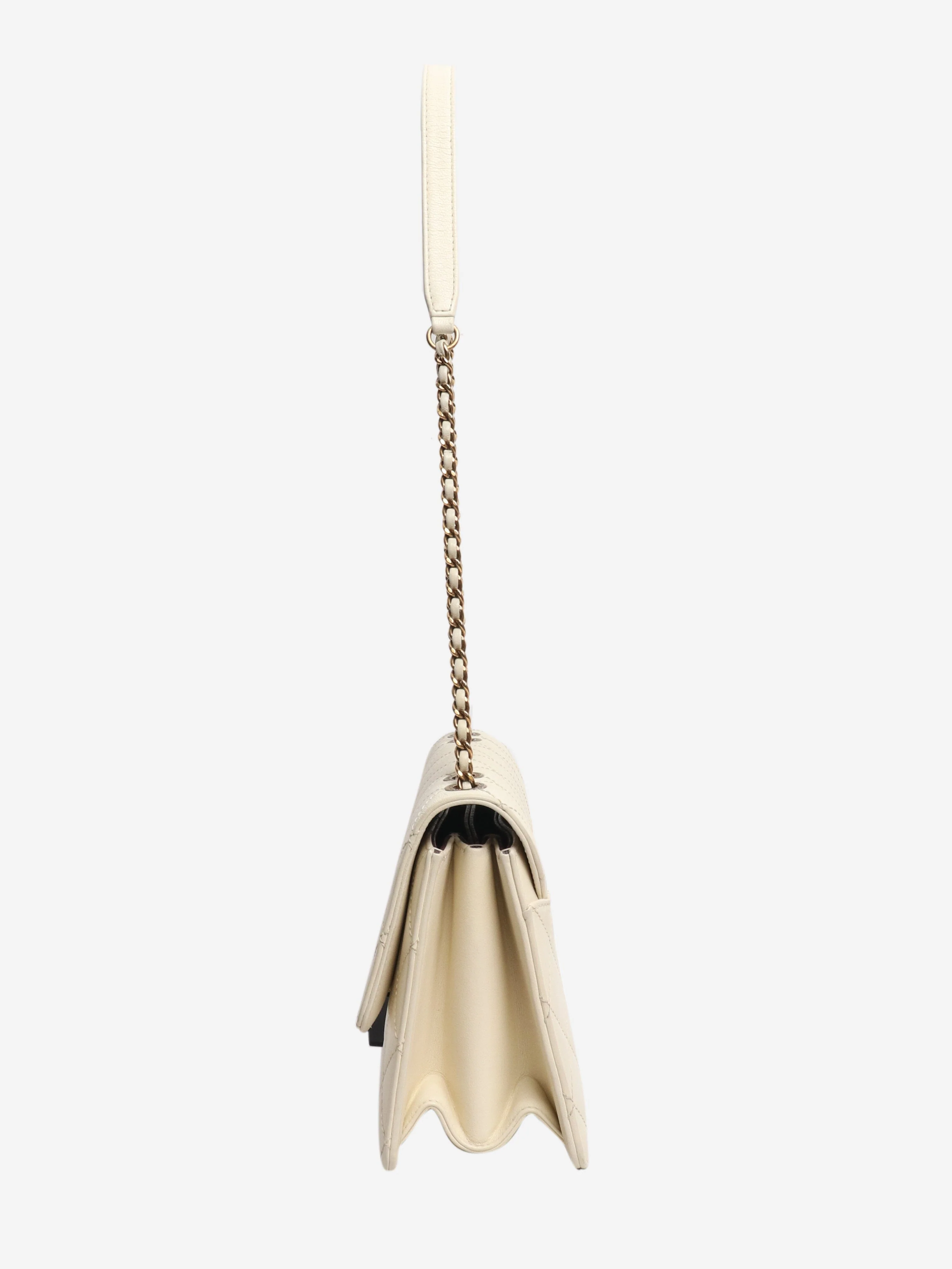 Ivory leather 2016 Beauty lock flap bag - Image 3