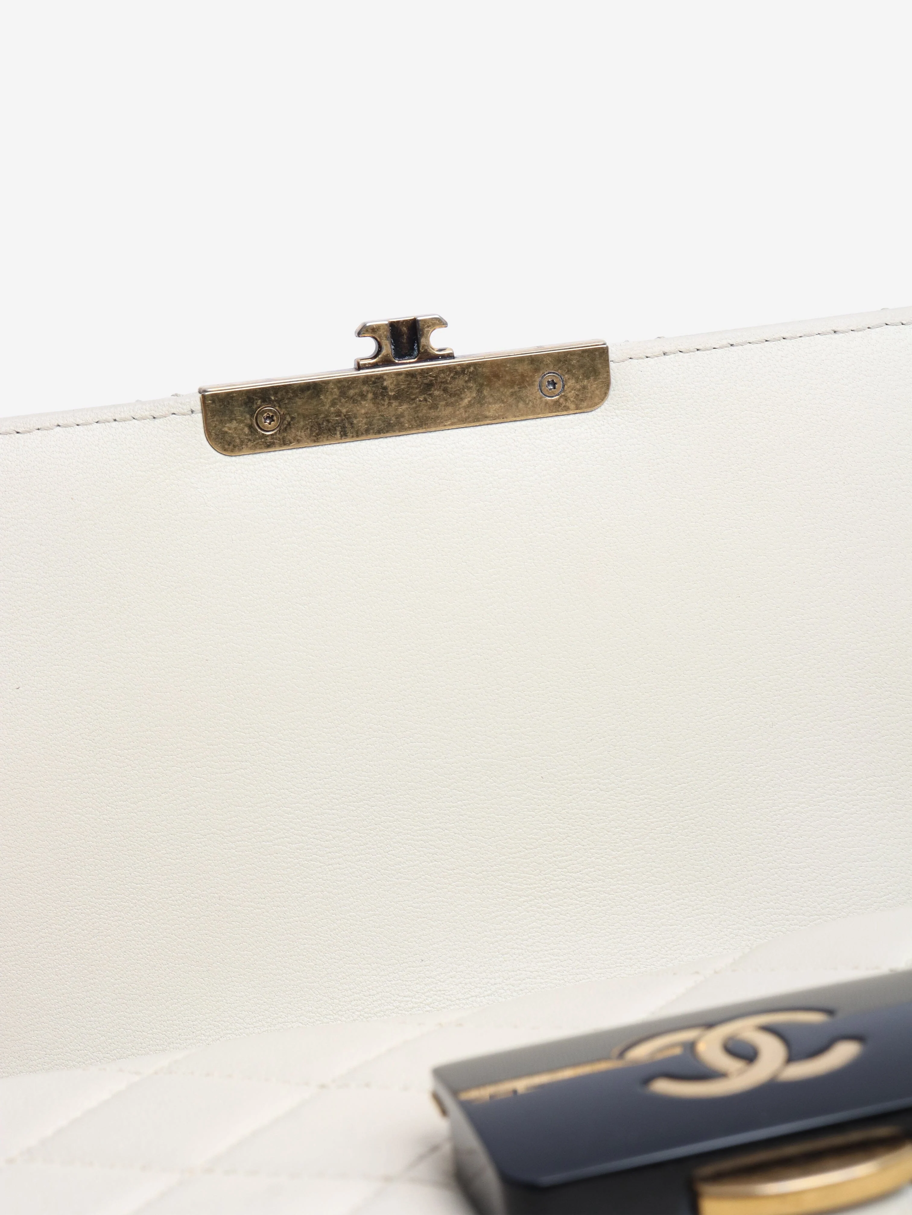 Ivory leather 2016 Beauty lock flap bag - Image 7