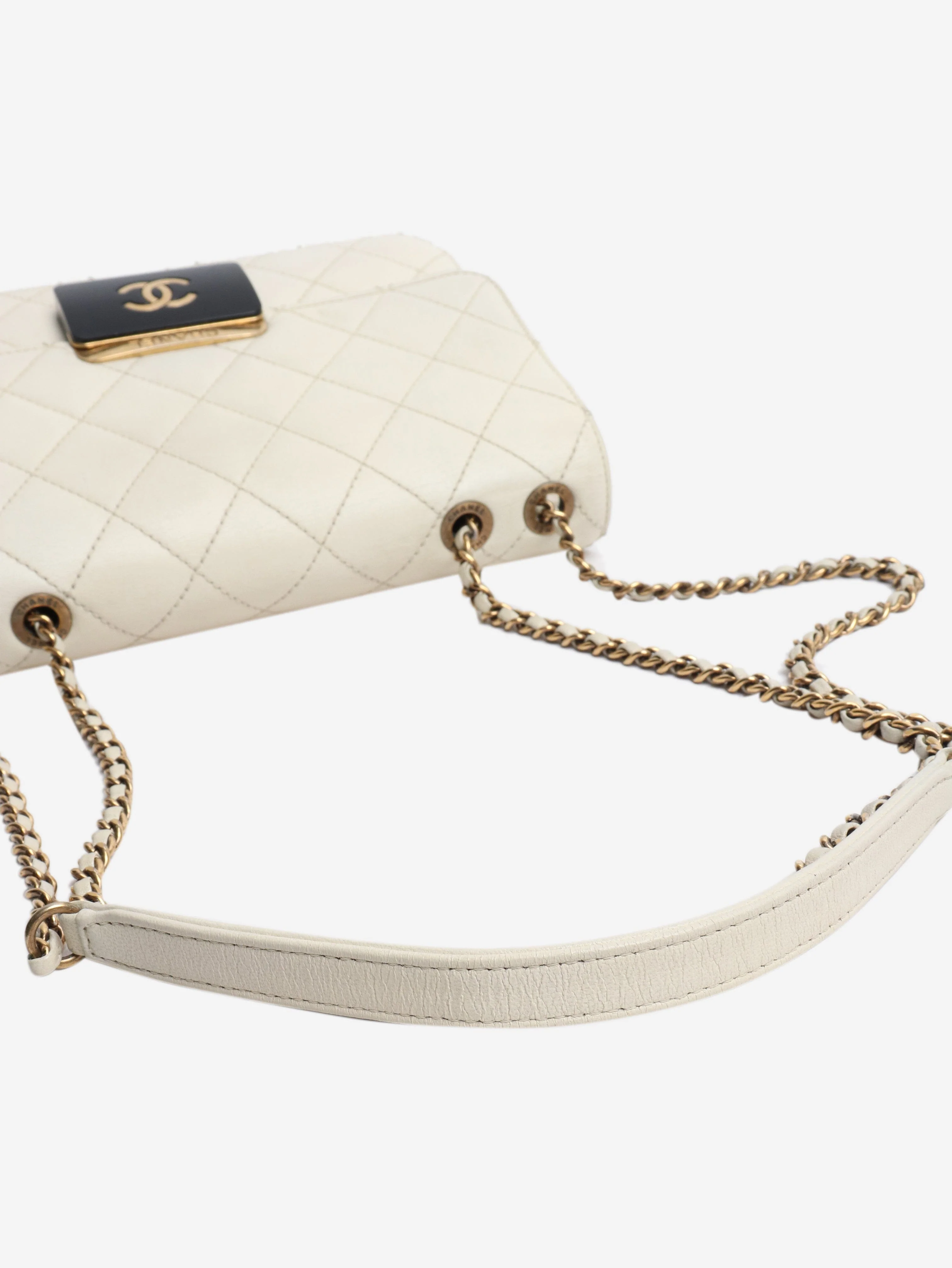 Ivory leather 2016 Beauty lock flap bag - Image 9