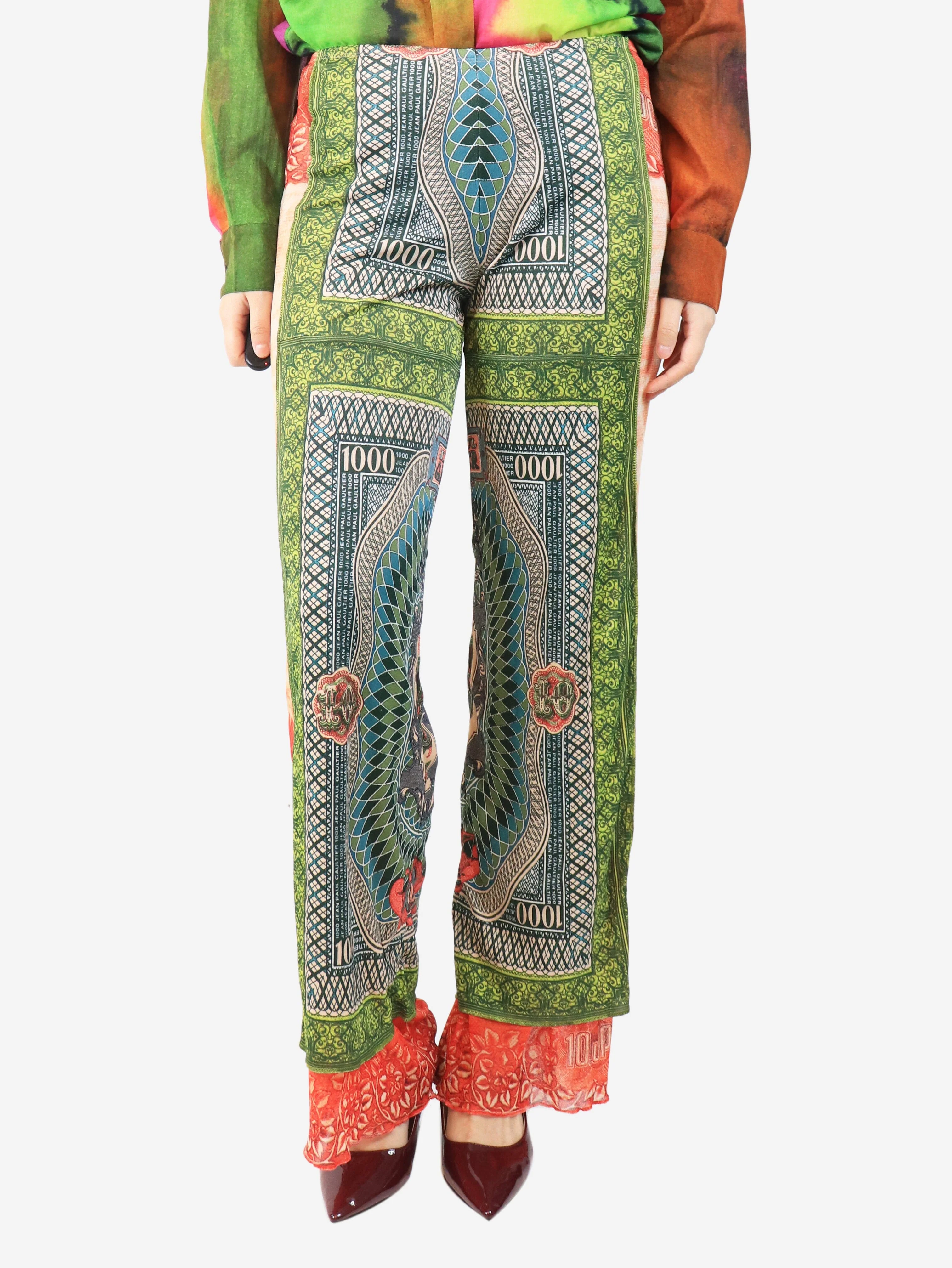 Green De Banque trousers - size M