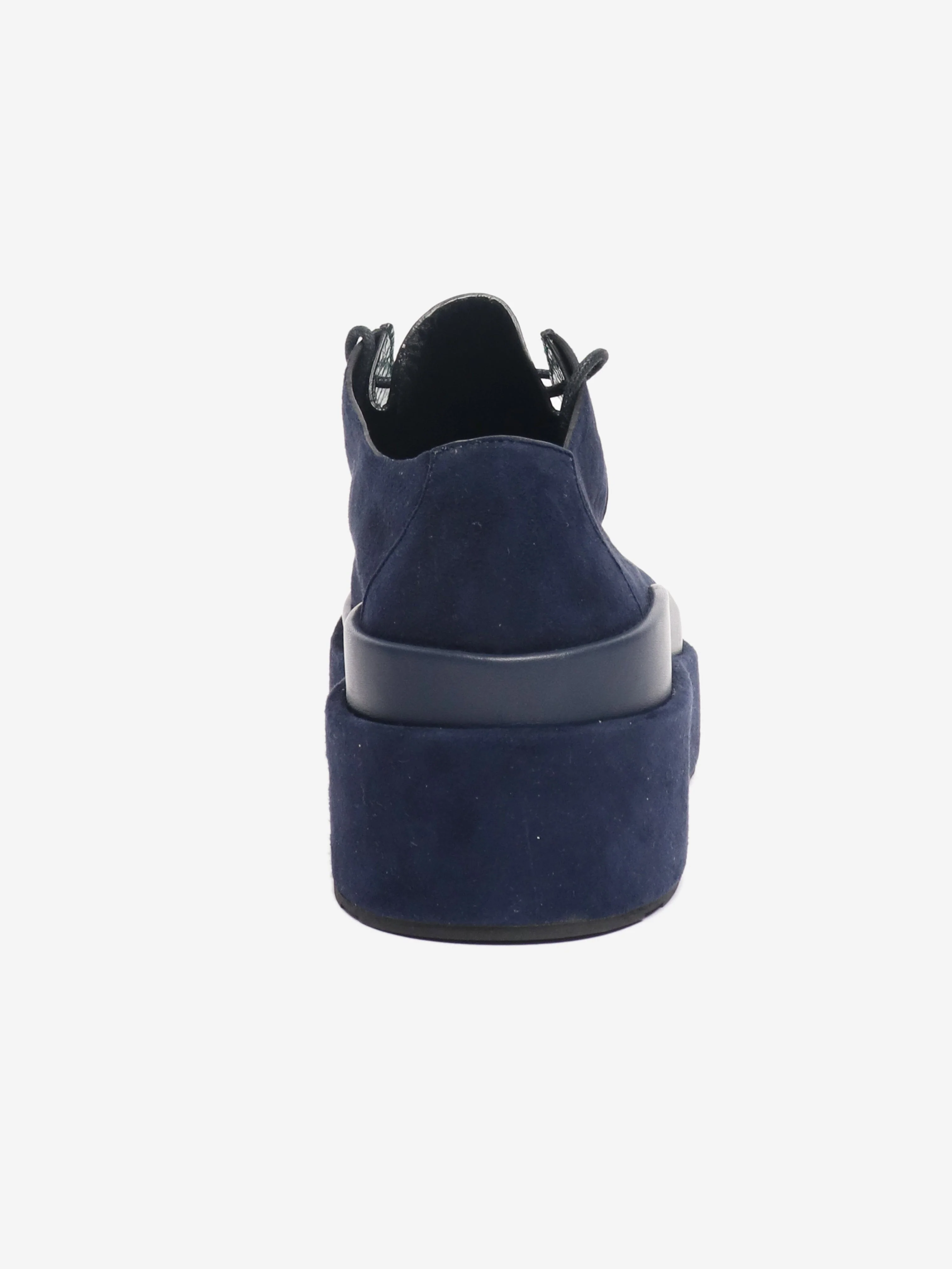 Blue suede platform shoes - size EU 38.5 - Image 3
