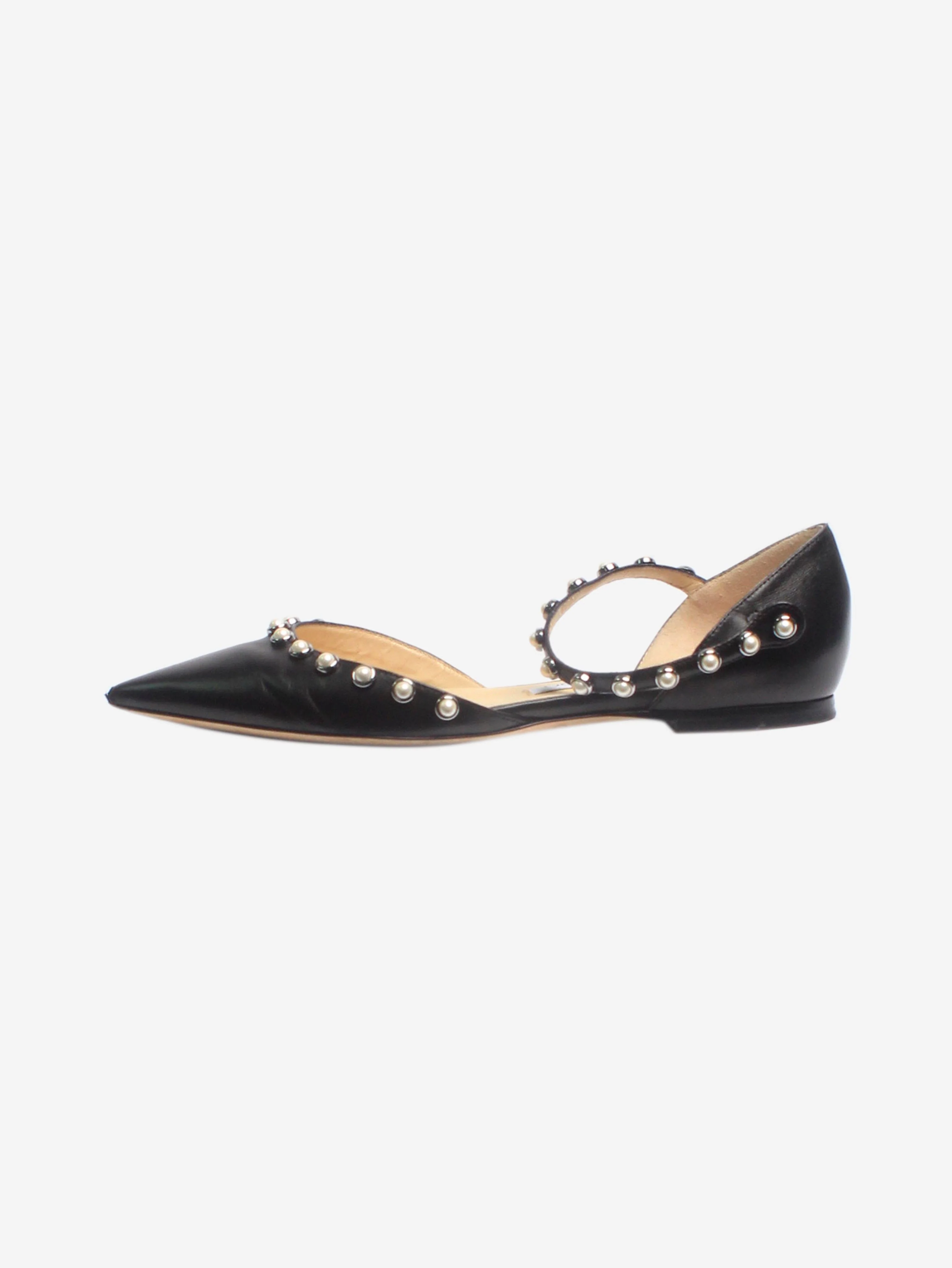 Black Leema pointed-toe flats - EU 36