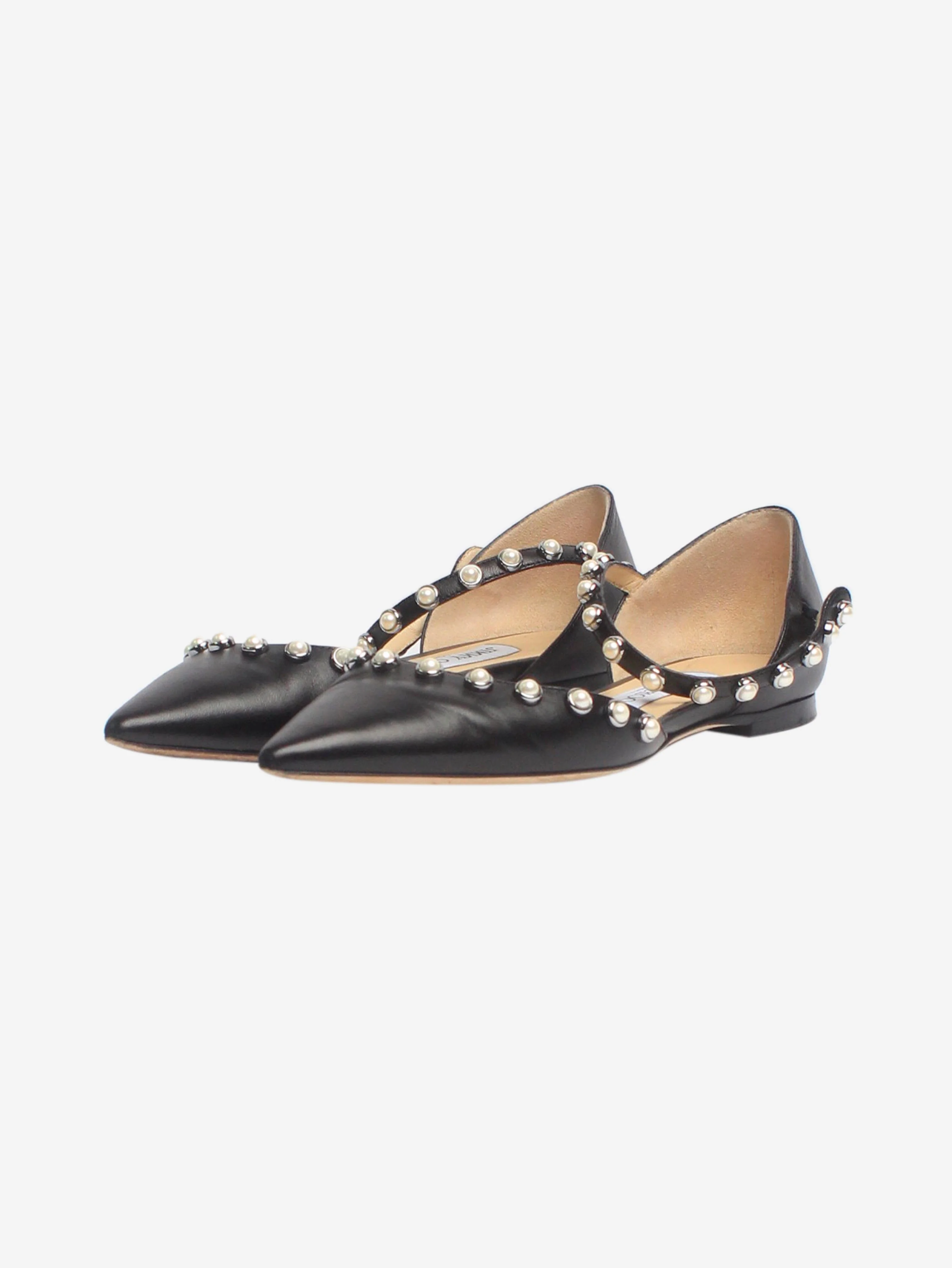 Black Leema pointed-toe flats - EU 36 - Image 2