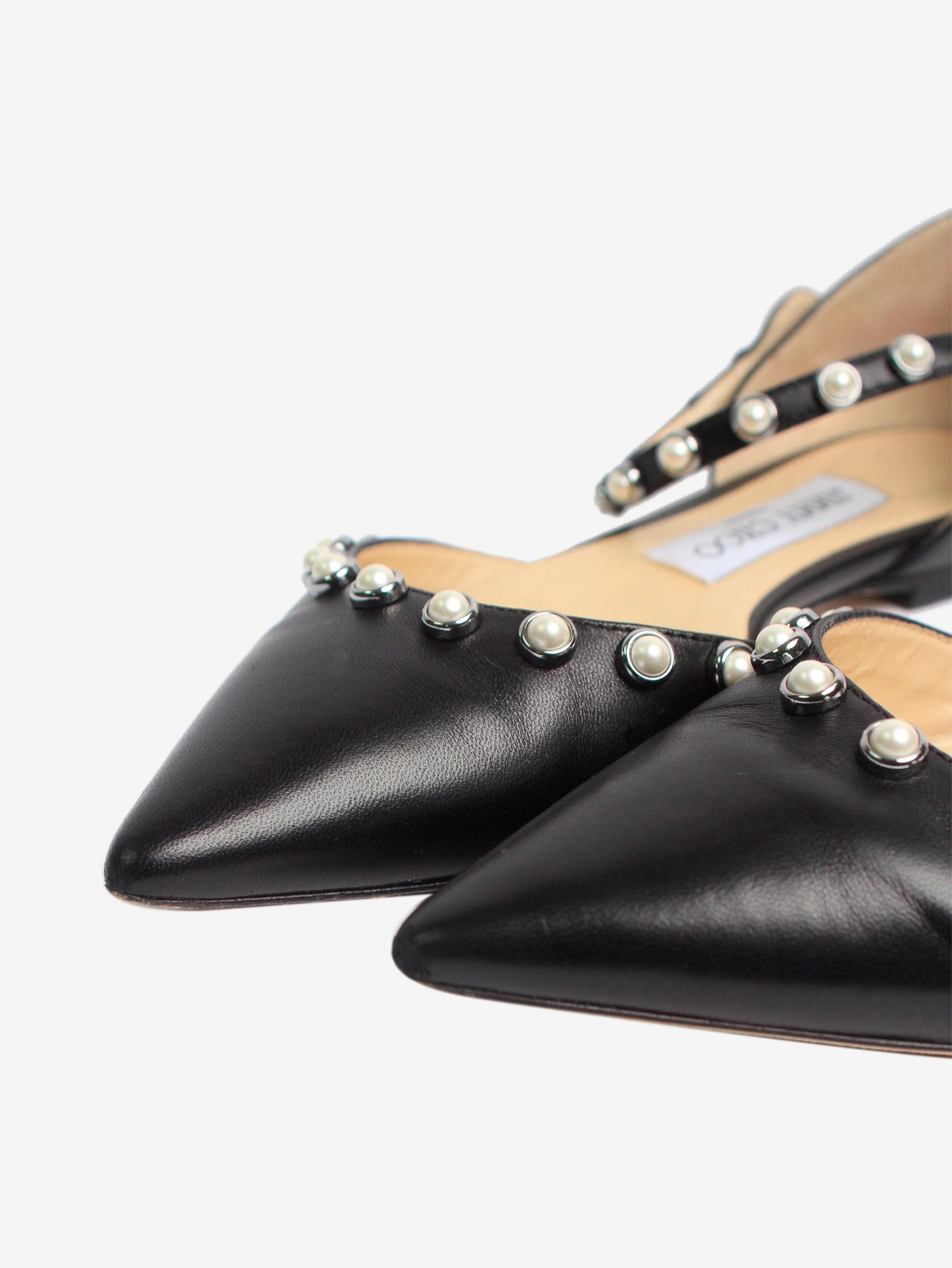 Black Leema pointed-toe flats - EU 36 - Image 4