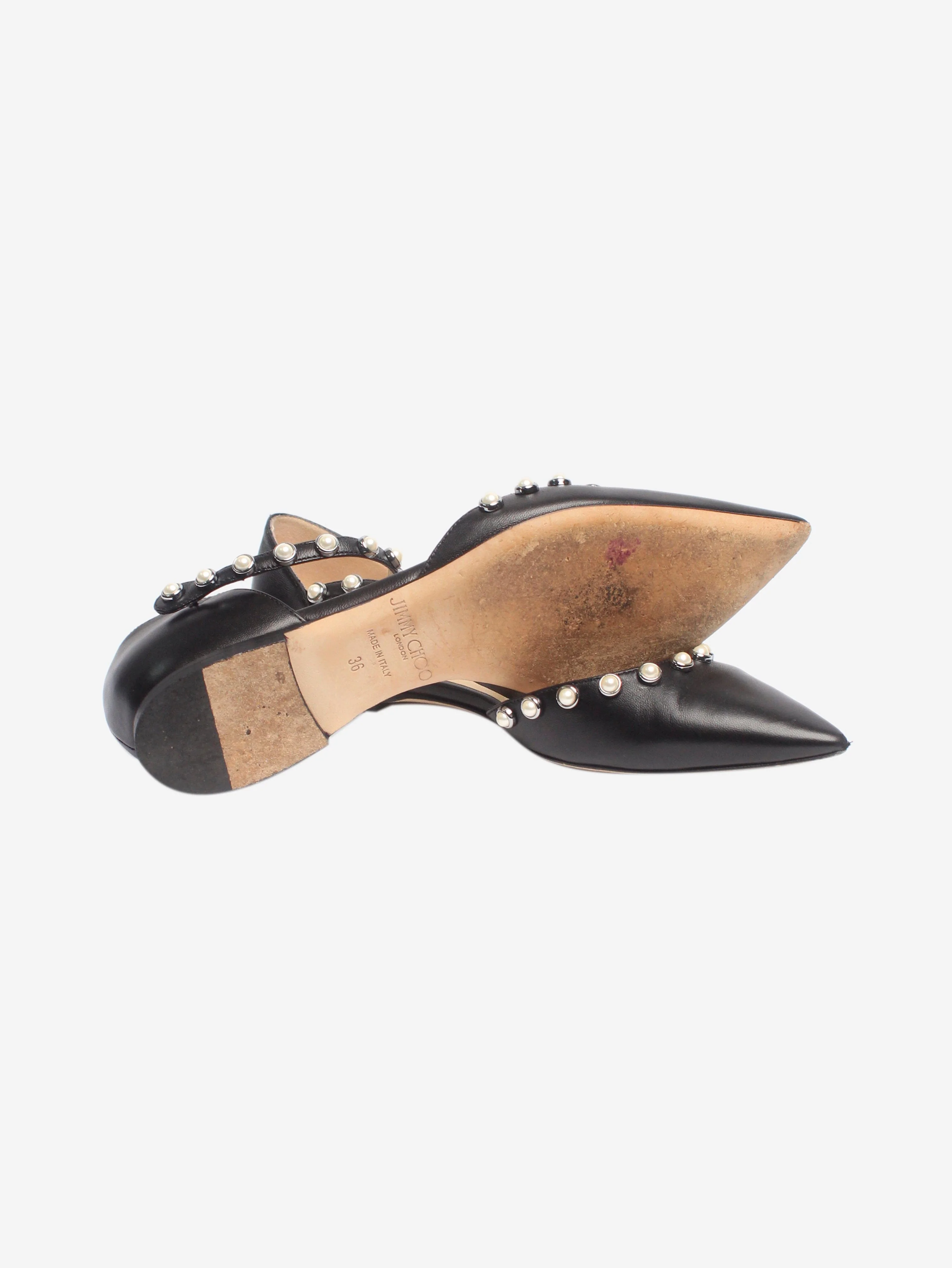 Black Leema pointed-toe flats - EU 36 - Image 7