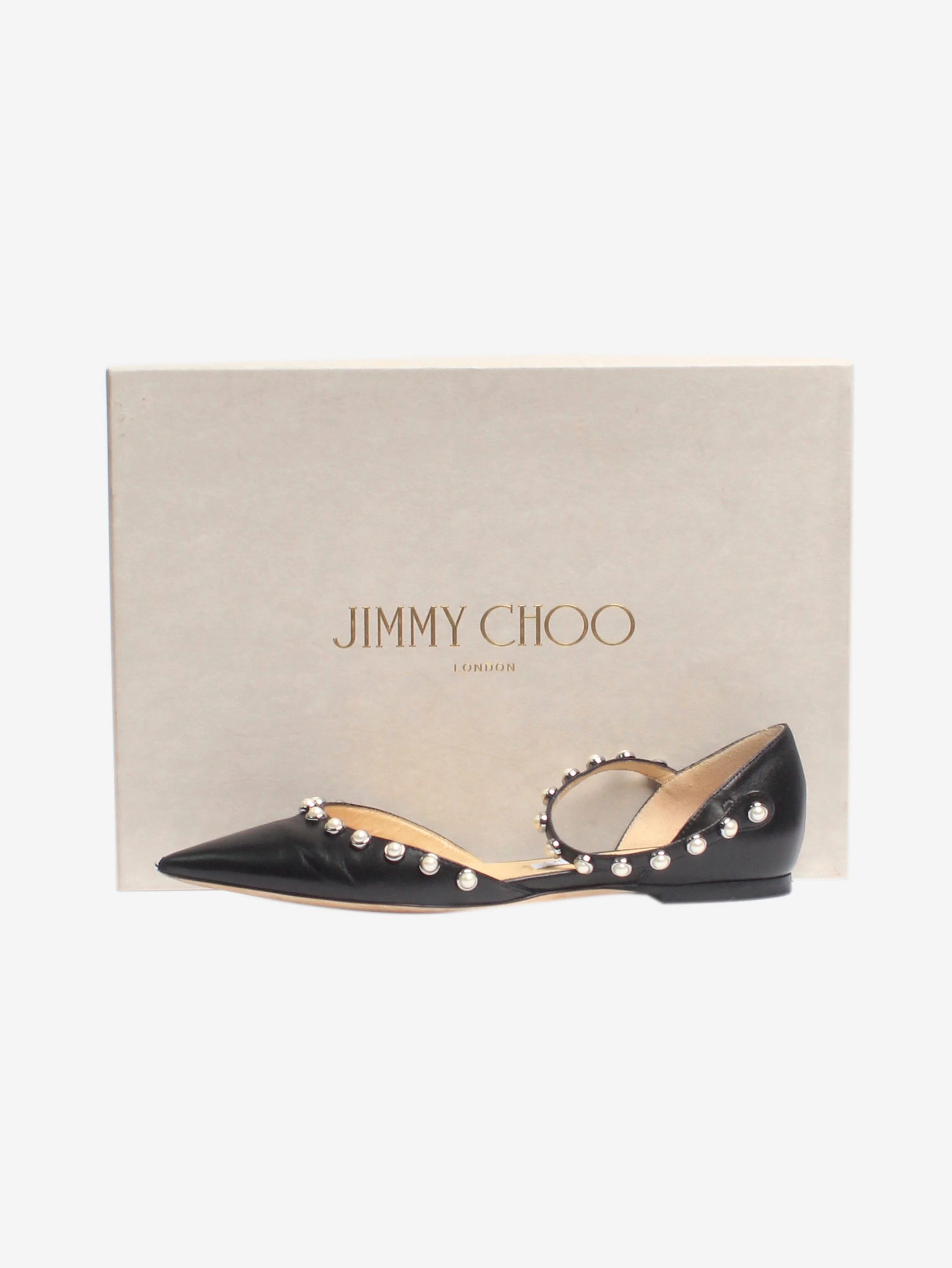 Black Leema pointed-toe flats - EU 36 - Image 8