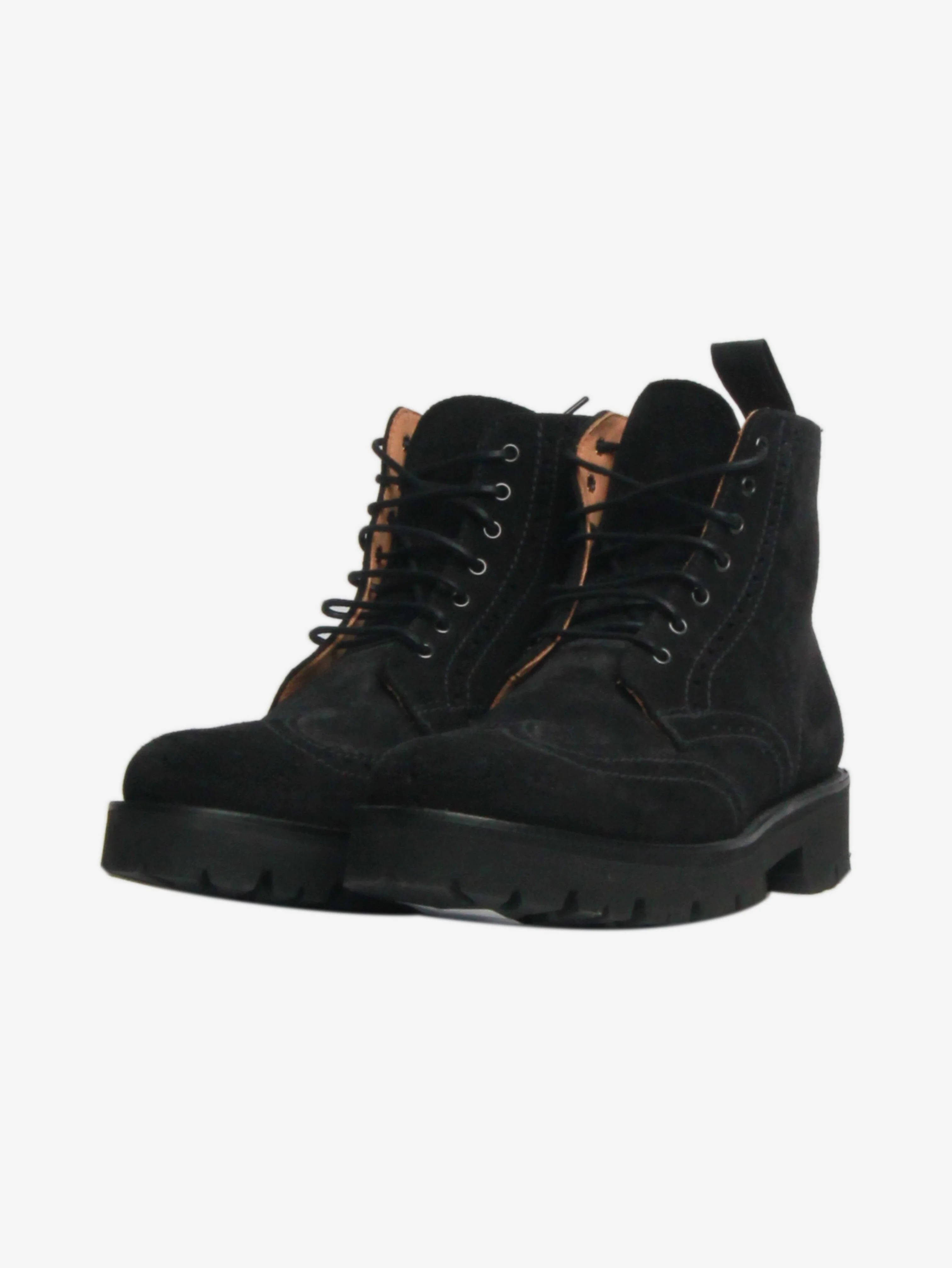 Black suede ankle boots - size EU 38.5 - Image 2