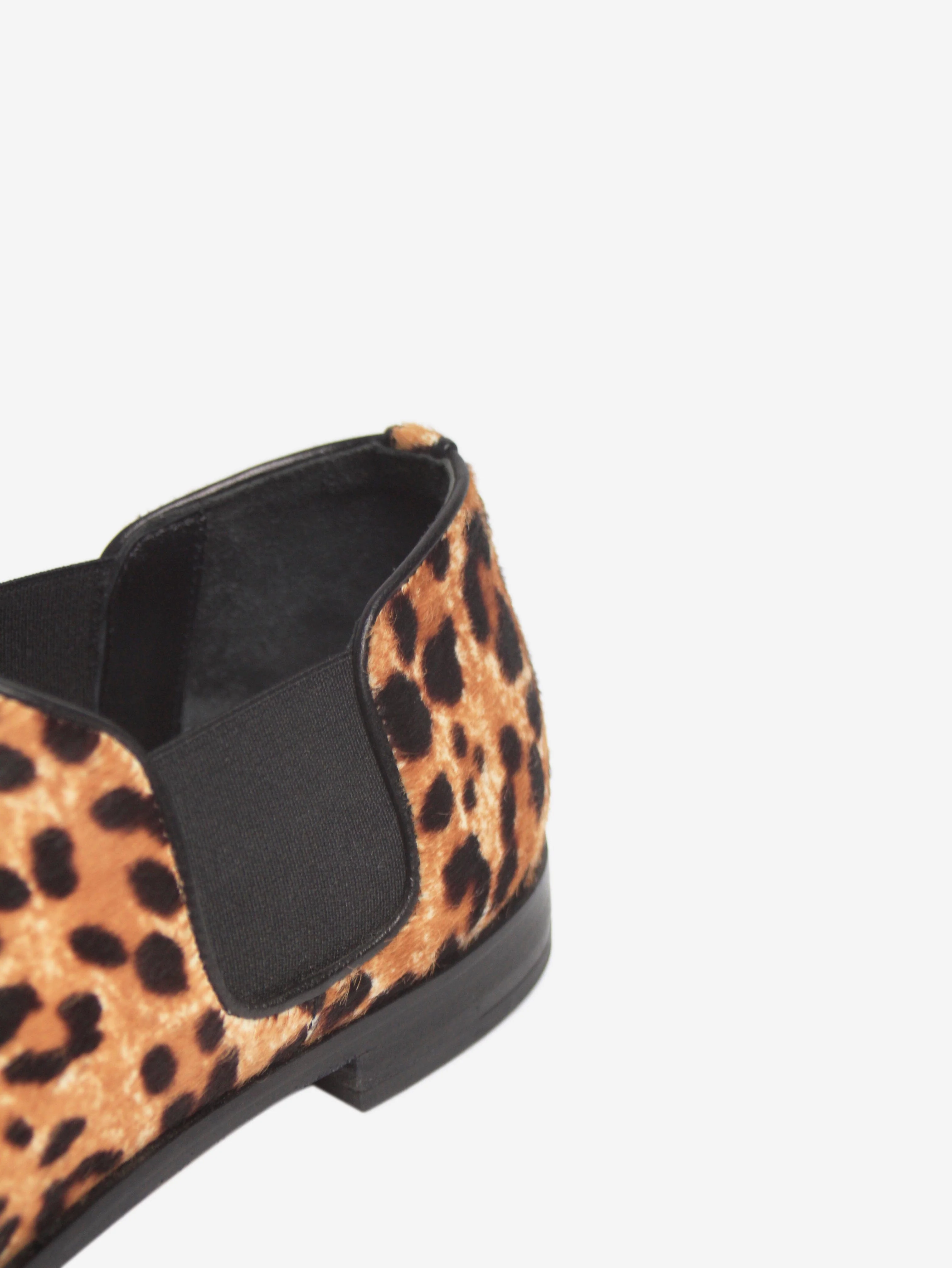 Brown animal-print pony hair flat shoes - size EU 37 - Image 5