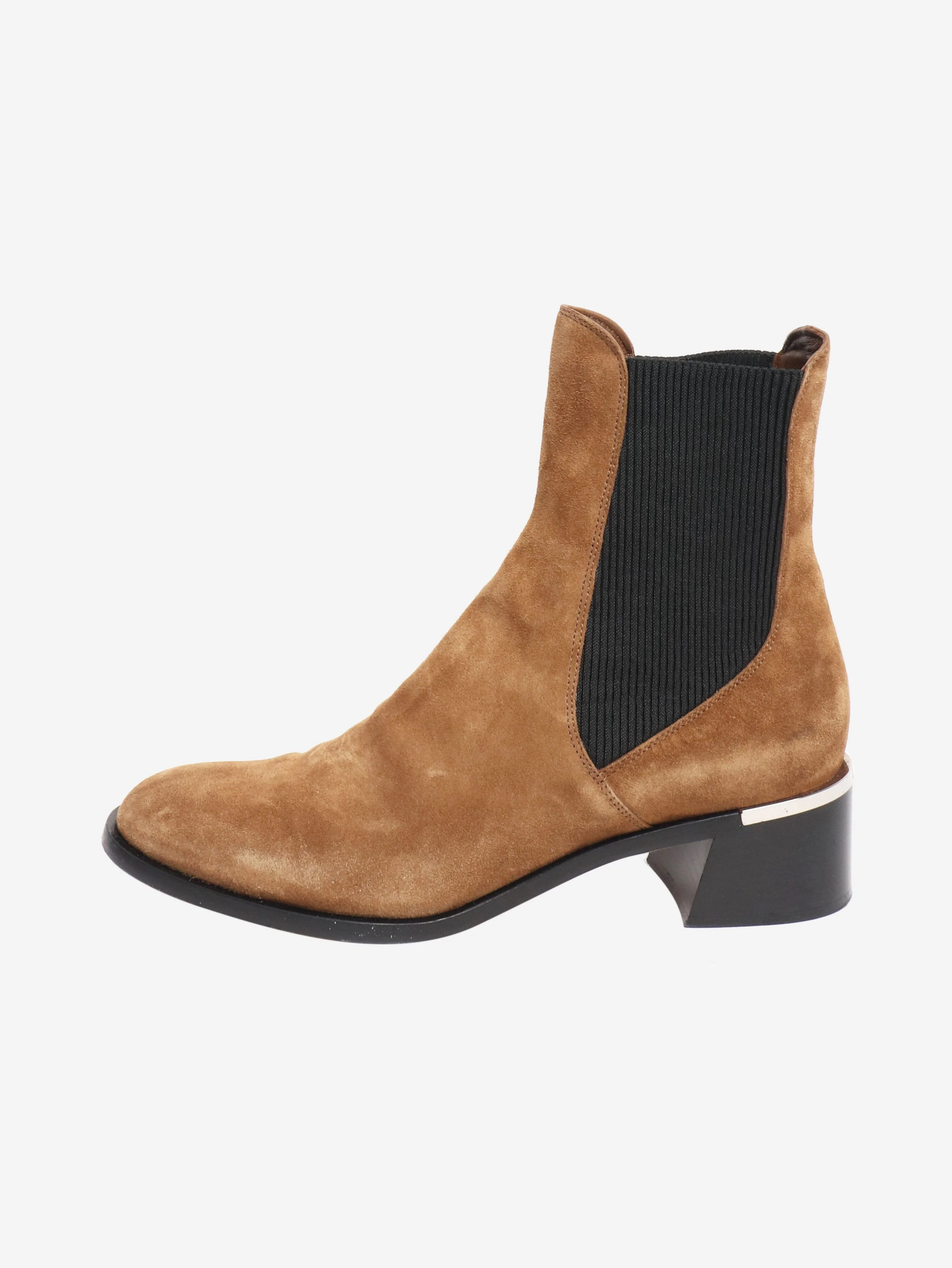Brown suede ankle boots - size EU 39.5 (UK 6.5)
