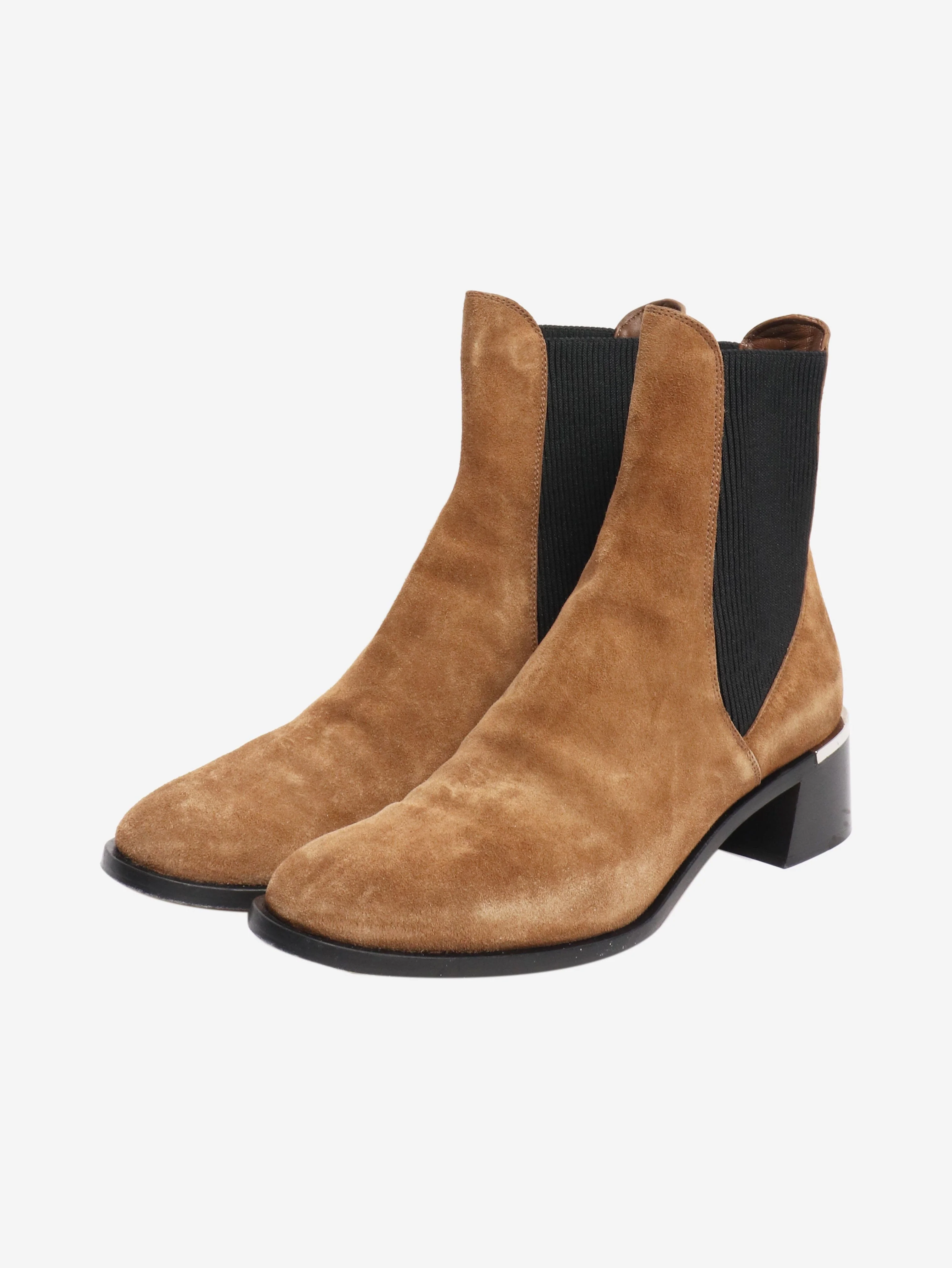 Brown suede ankle boots - size EU 39.5 (UK 6.5) - Image 2
