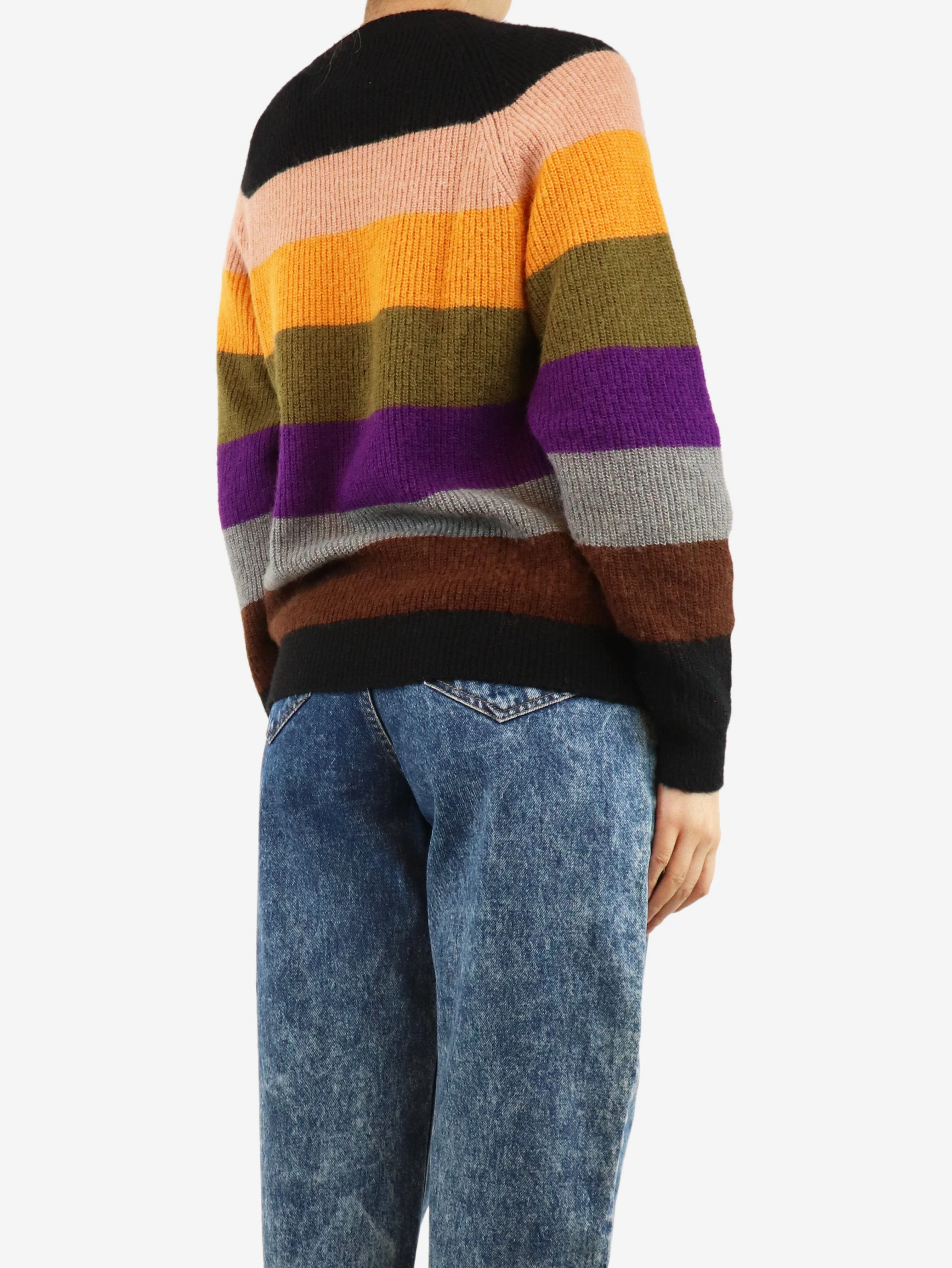 Multicolour striped jumper - size S - Image 2