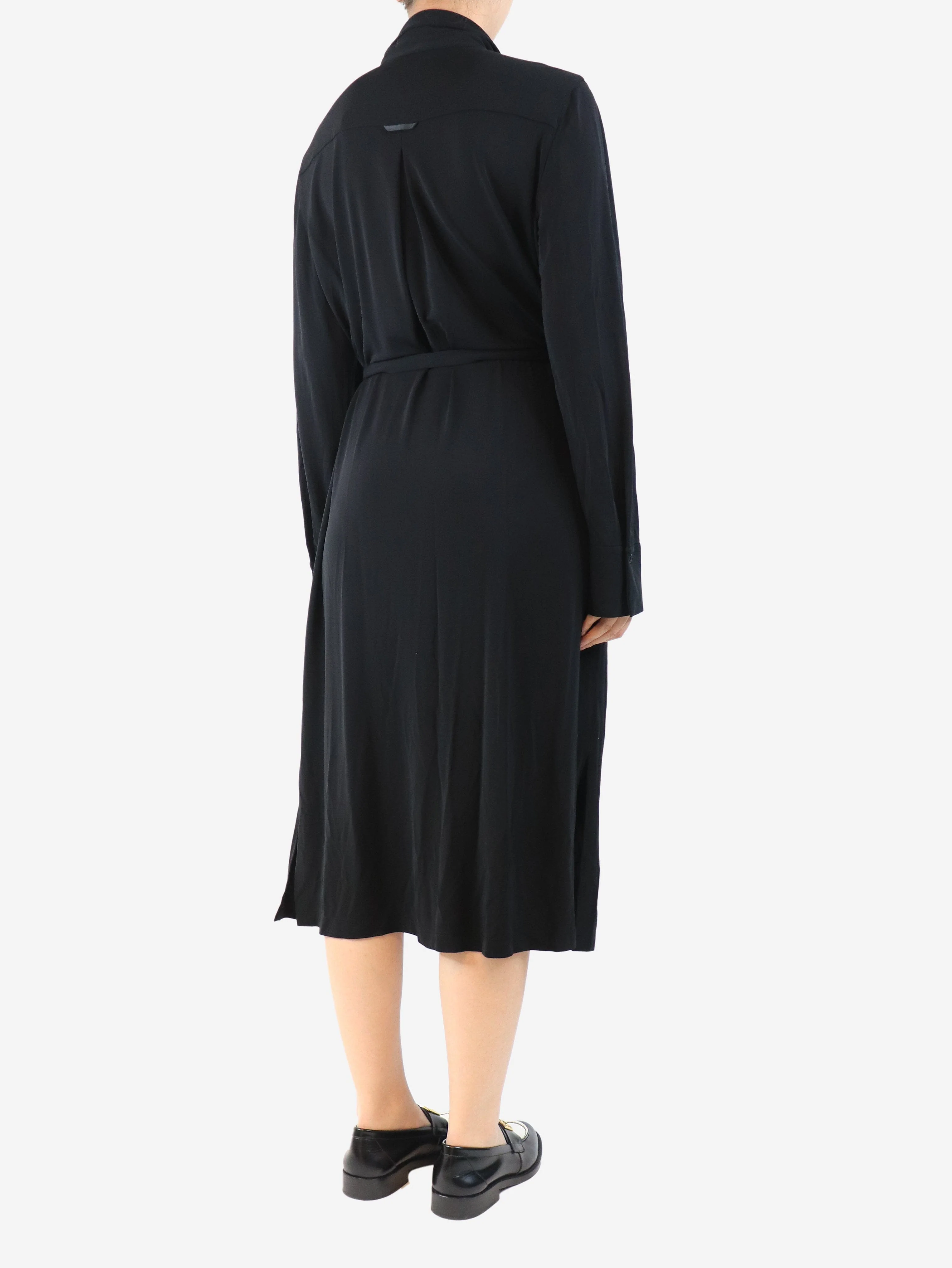 Black belted shirt dress - size L - Image 2
