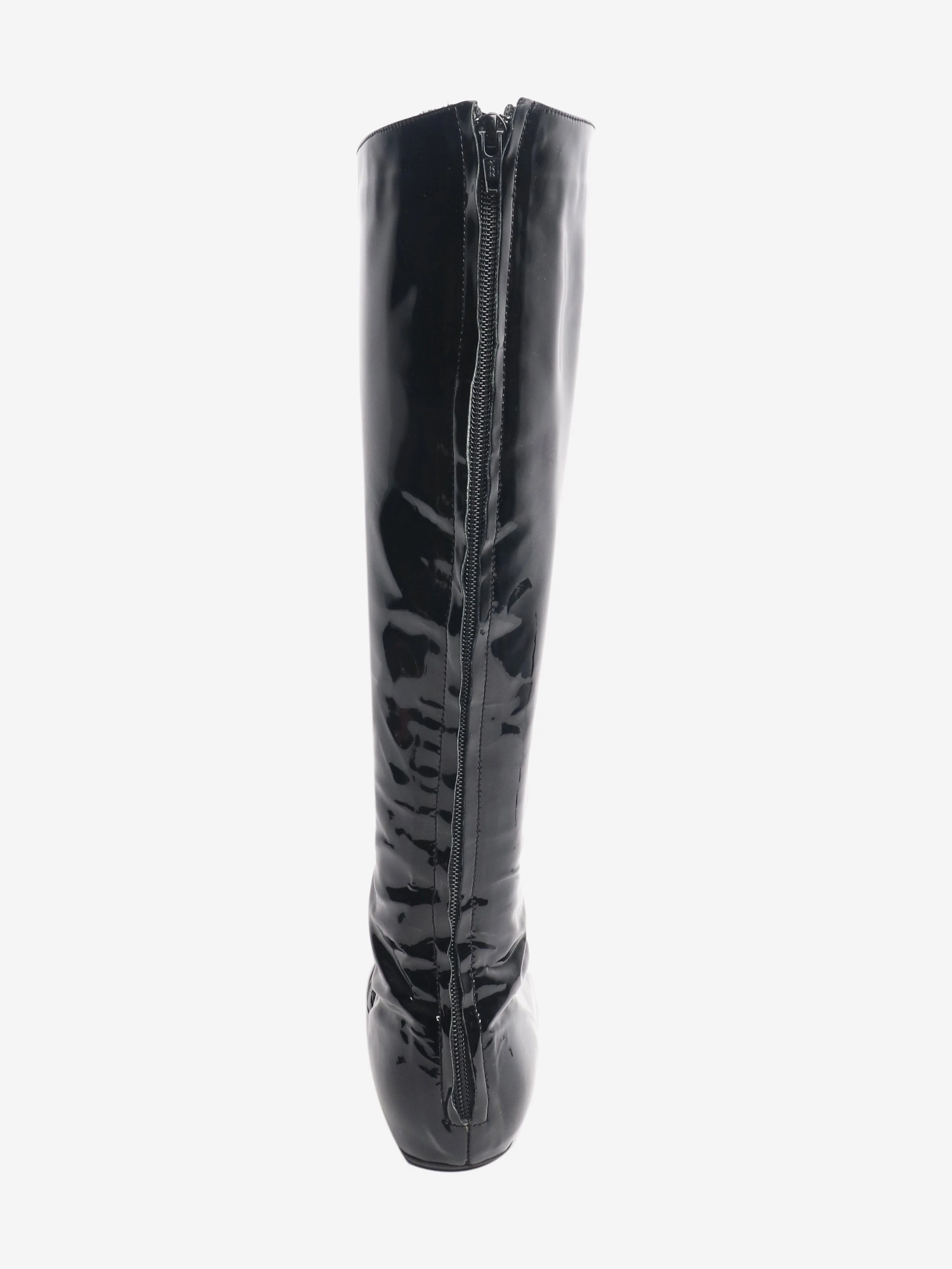 Black patent boots - size UK 5.5 - Image 3