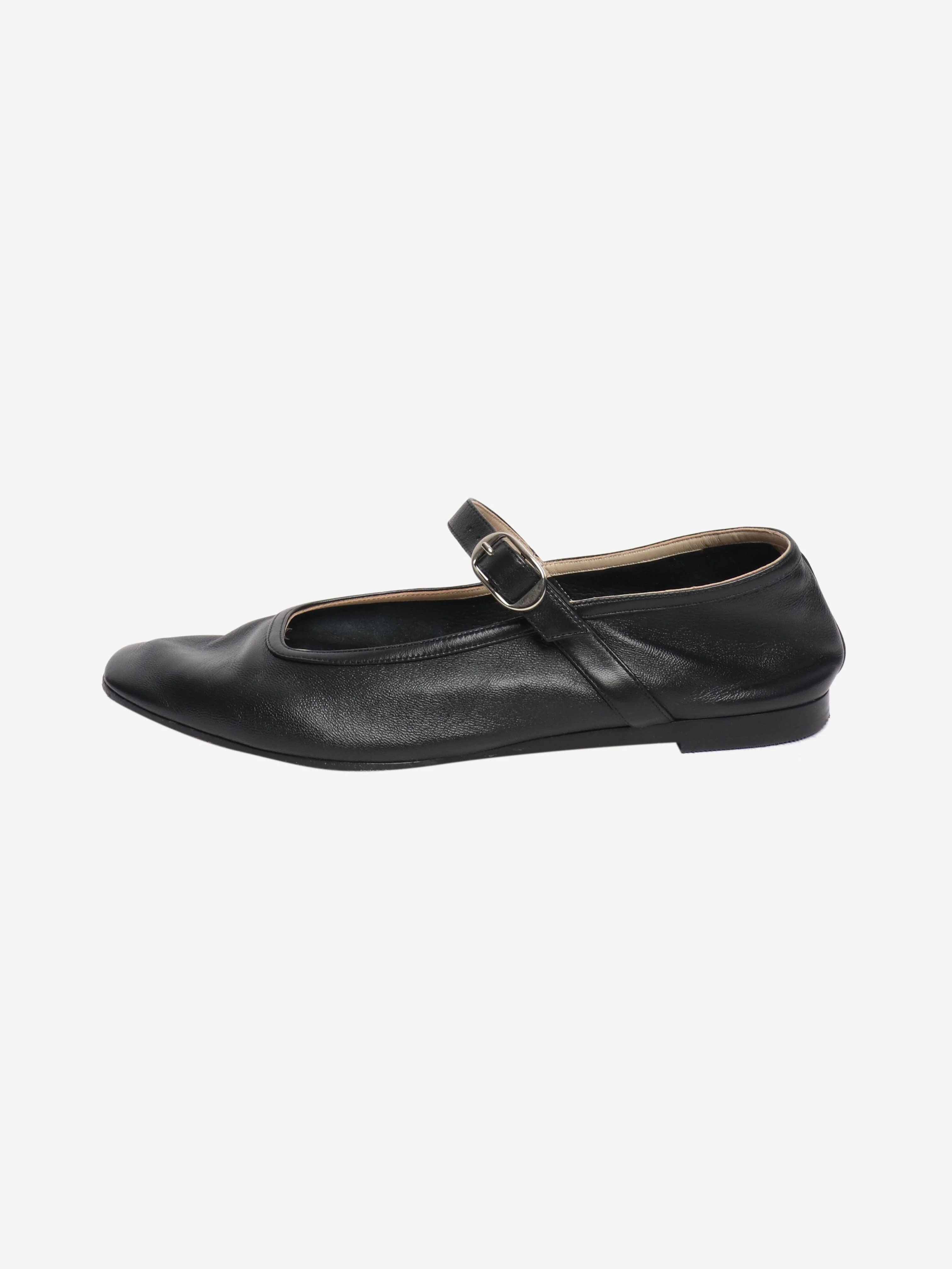 Black Mary Jane flat shoes - size EU 39 (UK 6)