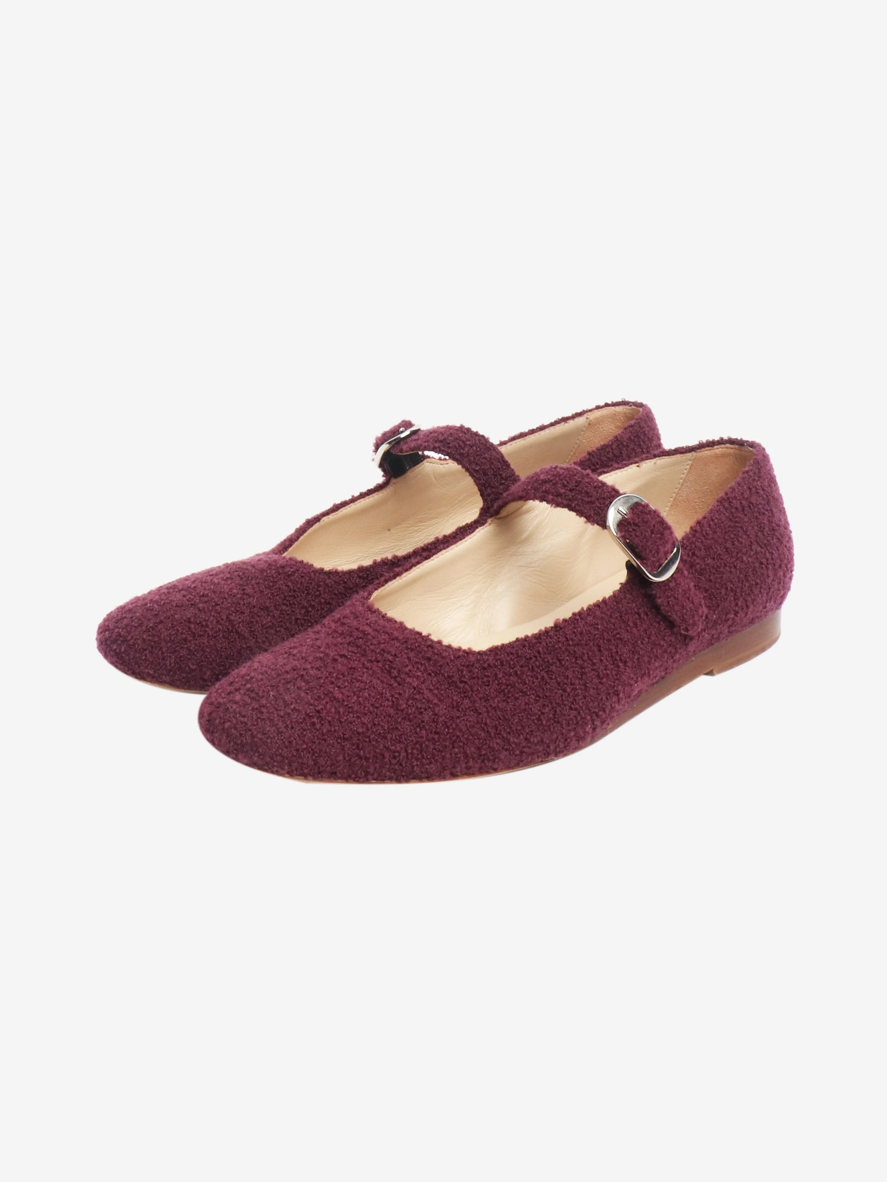 Purple boucle Mary Jane flats - size EU 37 - Image 2