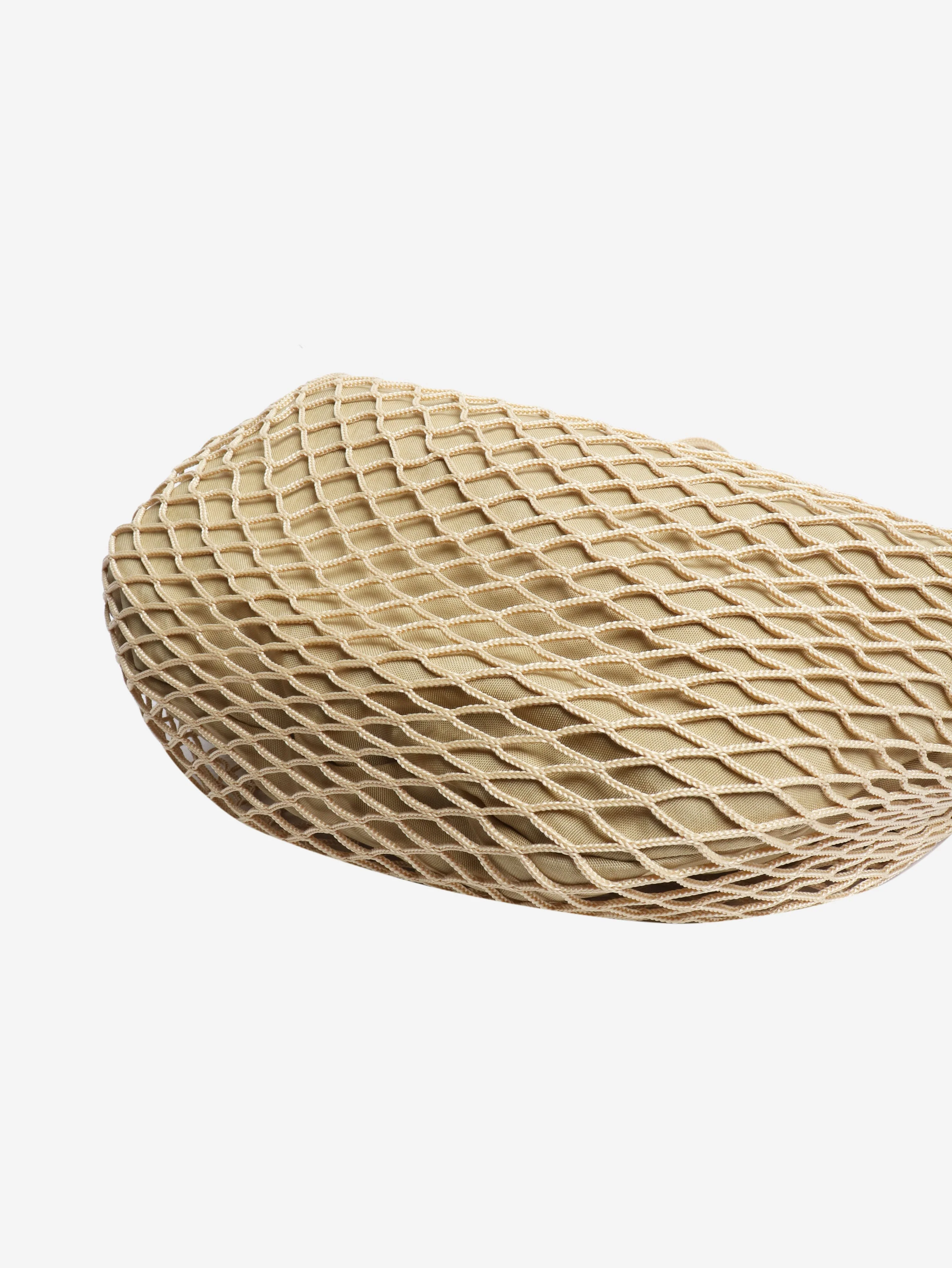 Beige Fortune Croissant Filt bag - Image 3
