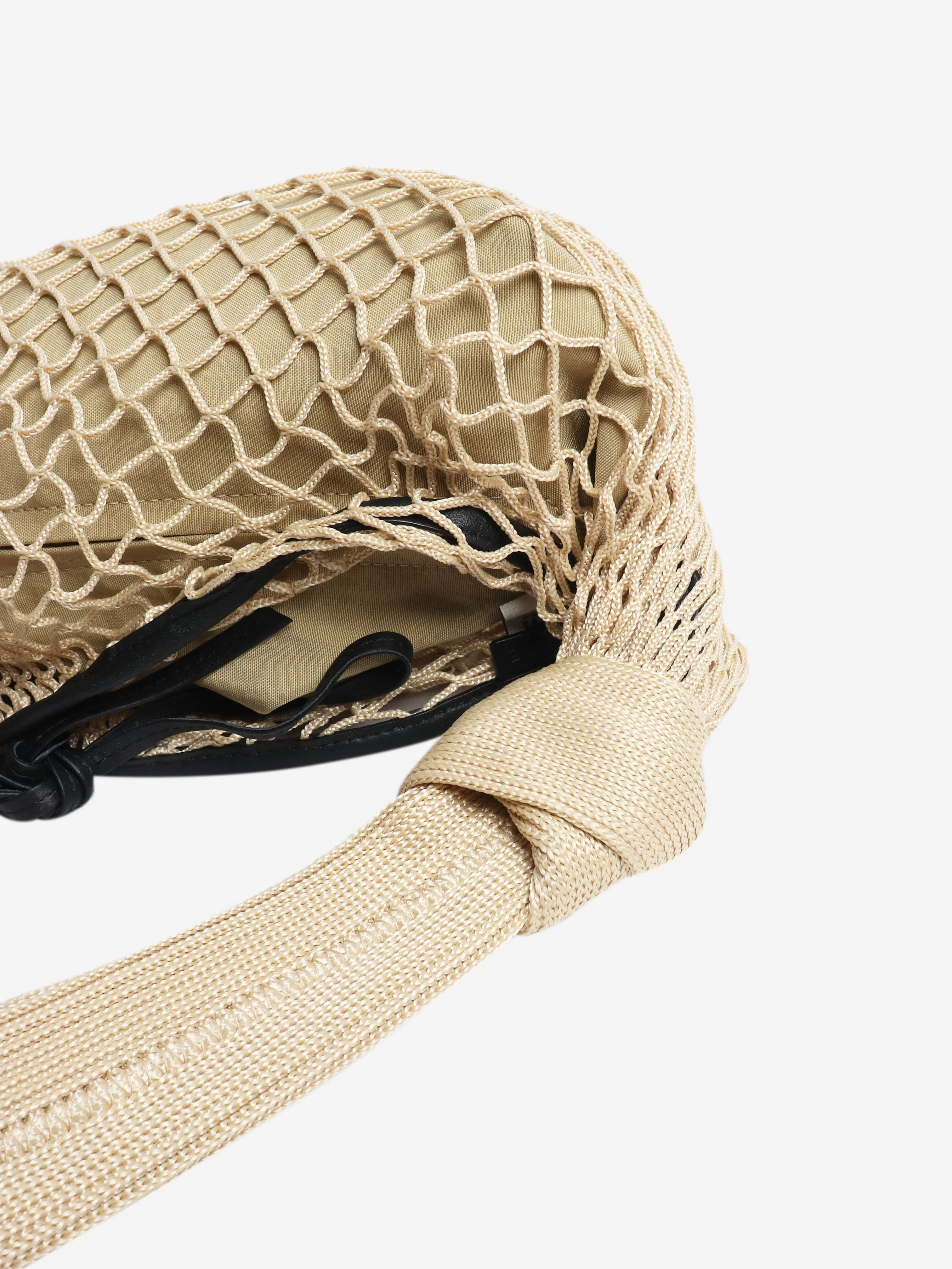 Beige Fortune Croissant Filt bag - Image 4