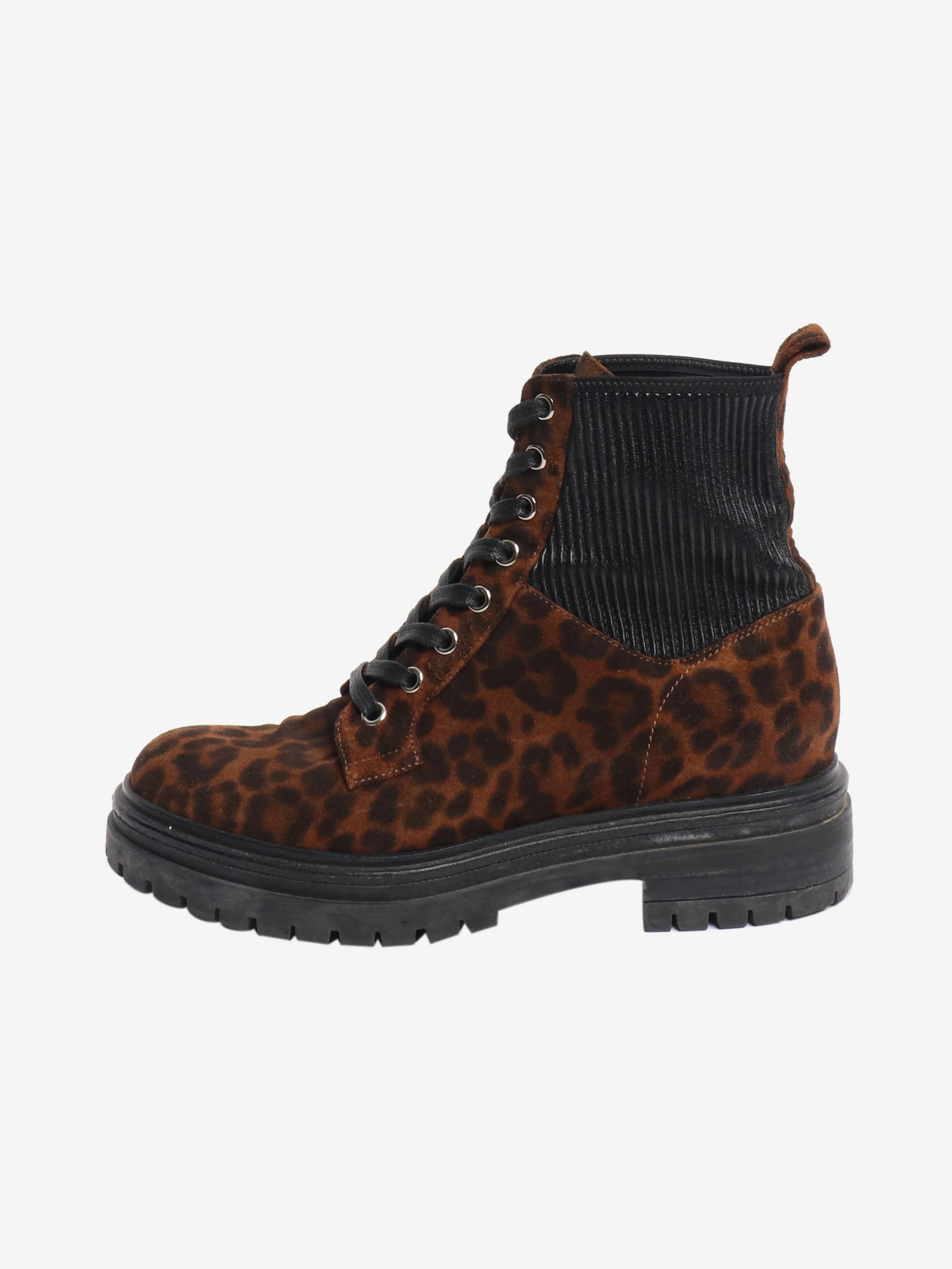 Leopard print ankle boots - size EU 37