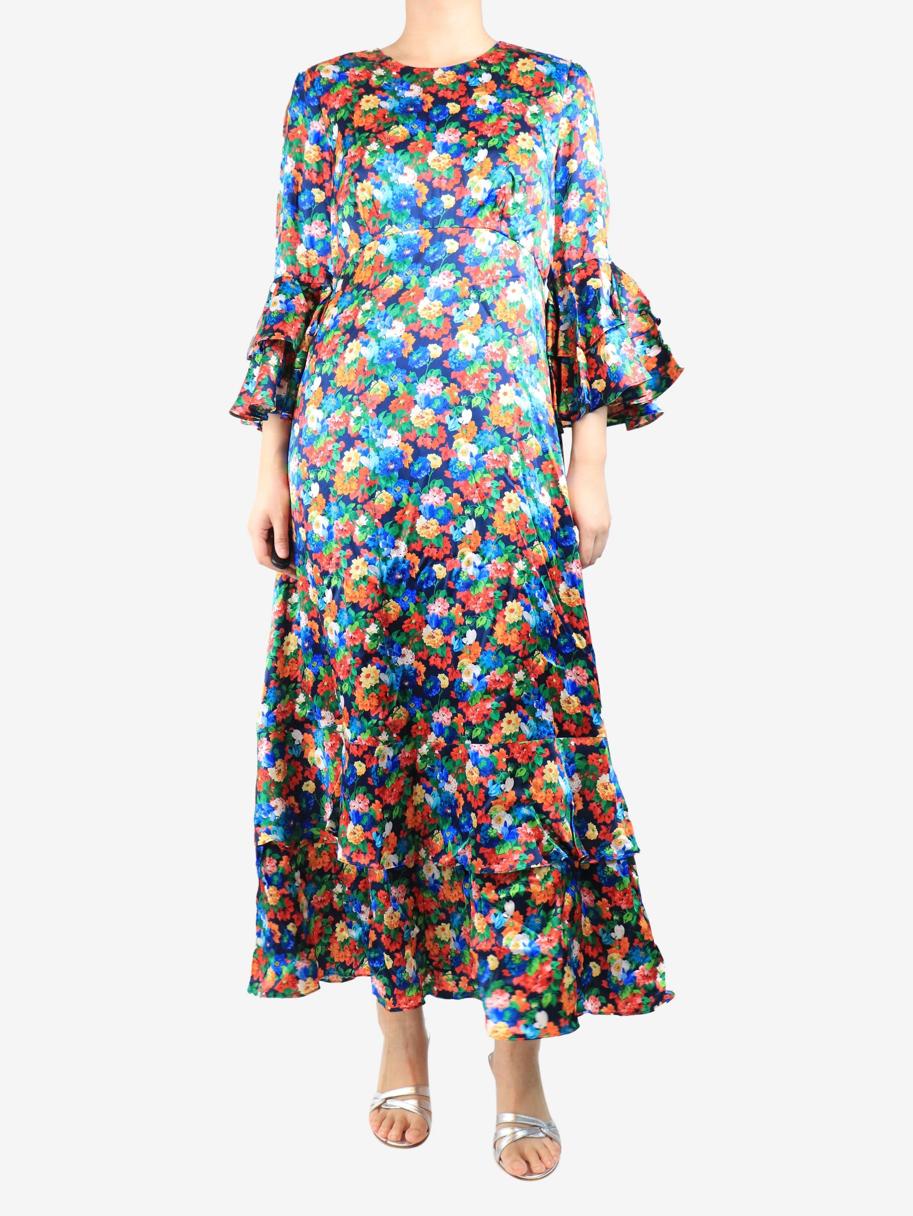 Multicolour Heidi silk gala dress - size M
