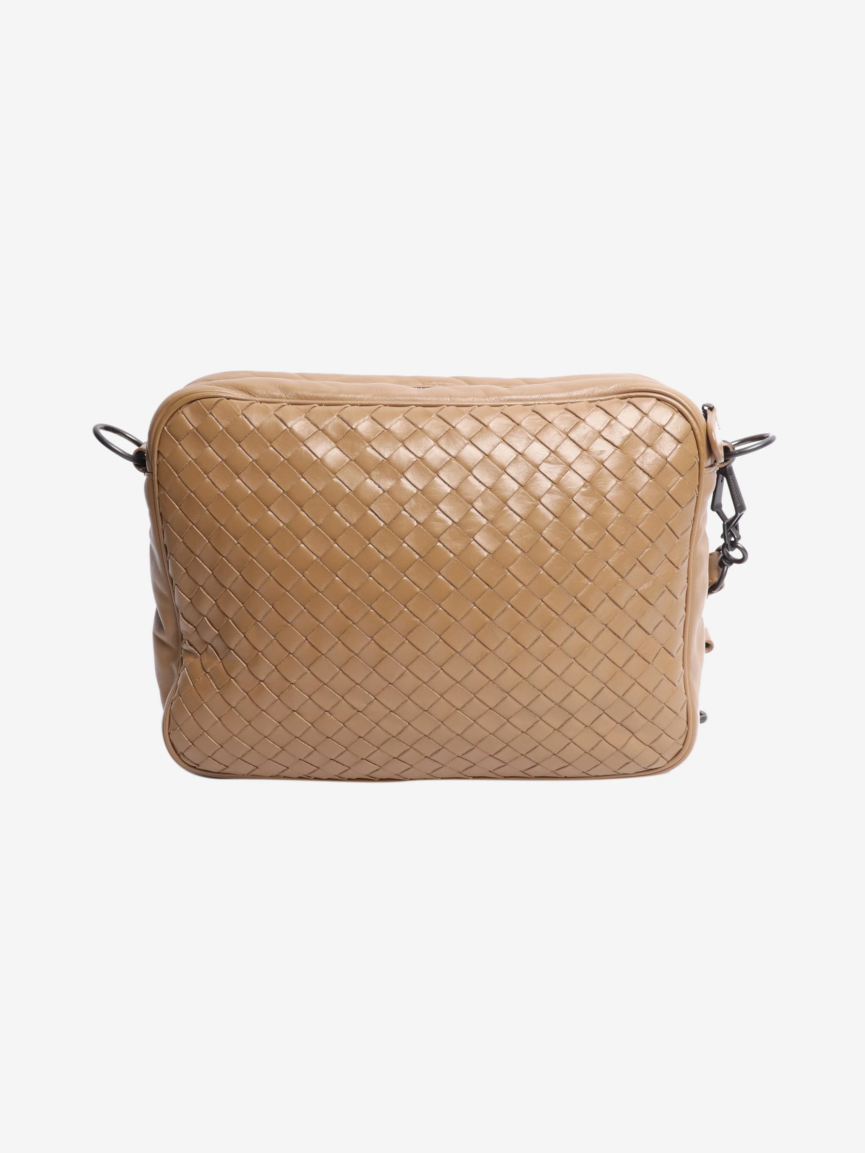Light brown vintage interwoven camera bag - Image 3