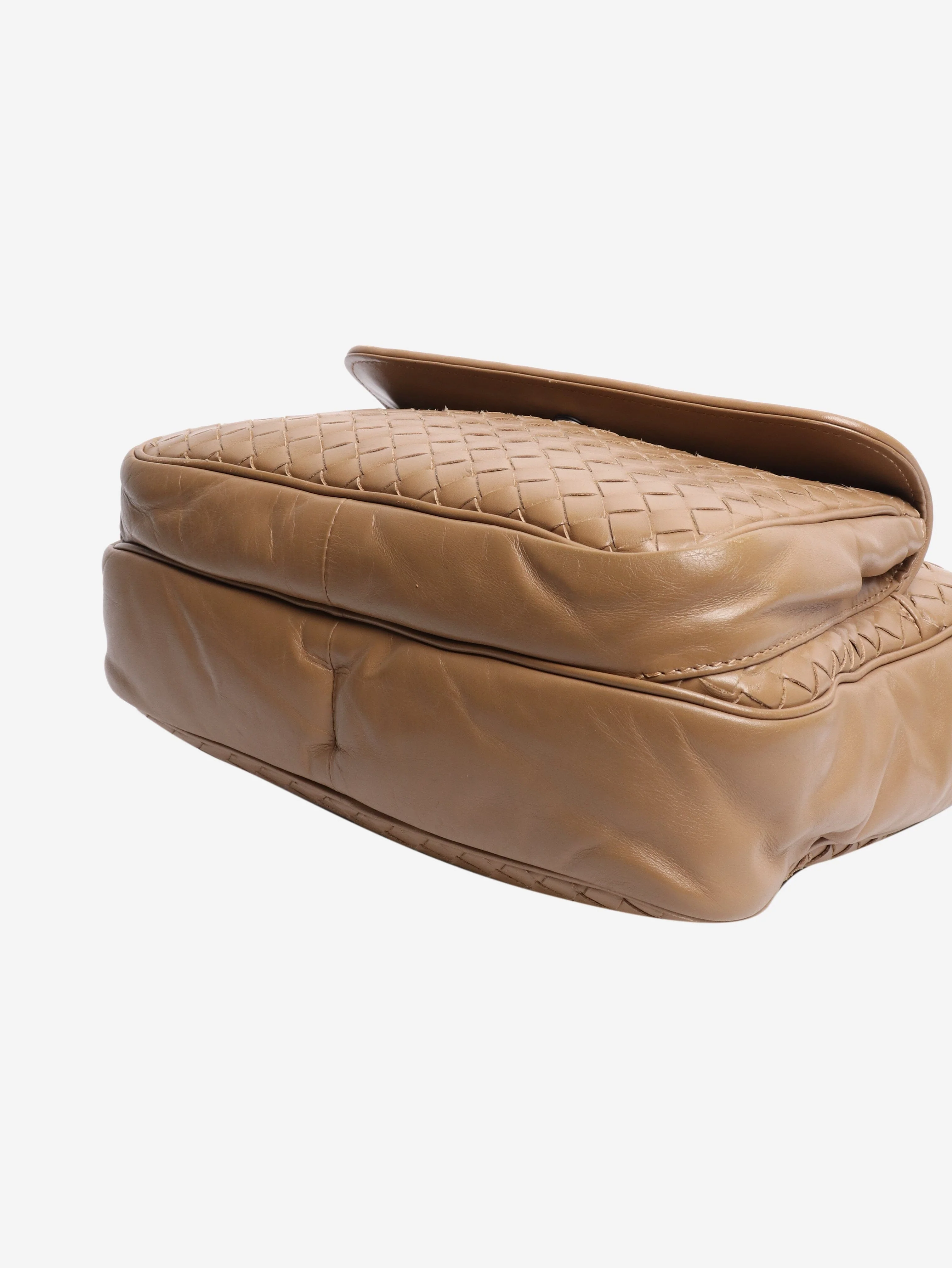 Light brown vintage interwoven camera bag - Image 5