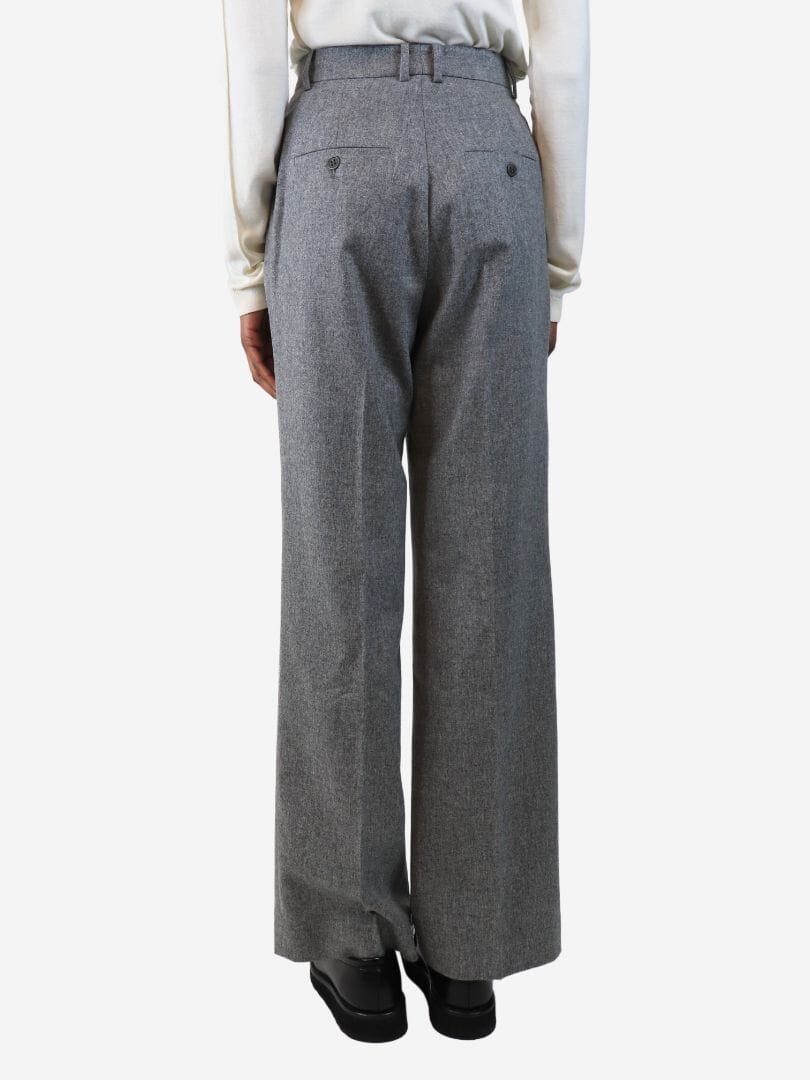 Light grey Stanley wool trousers - size UK 12 - Image 3