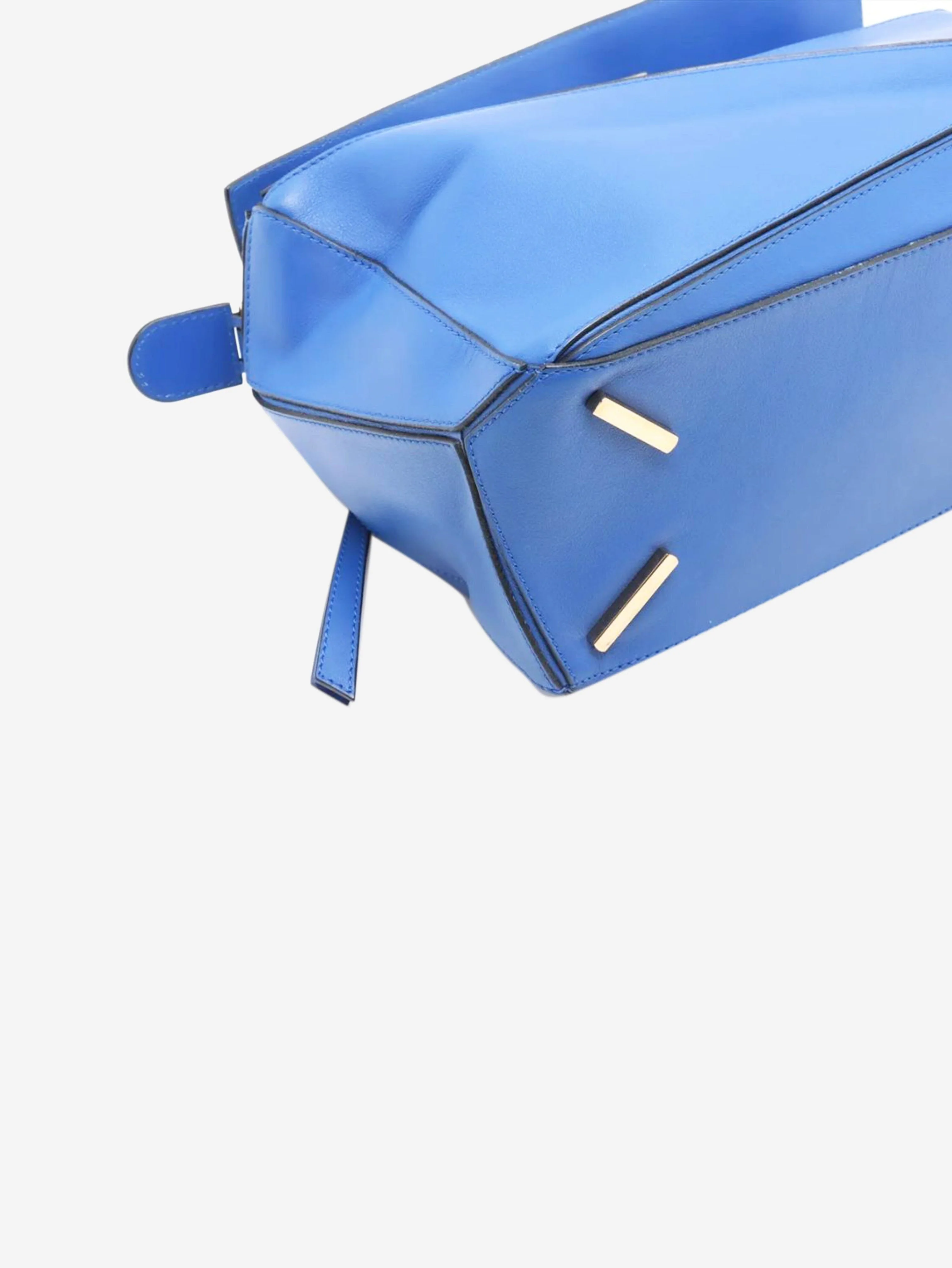 Blue medium Puzzle bag - Image 4