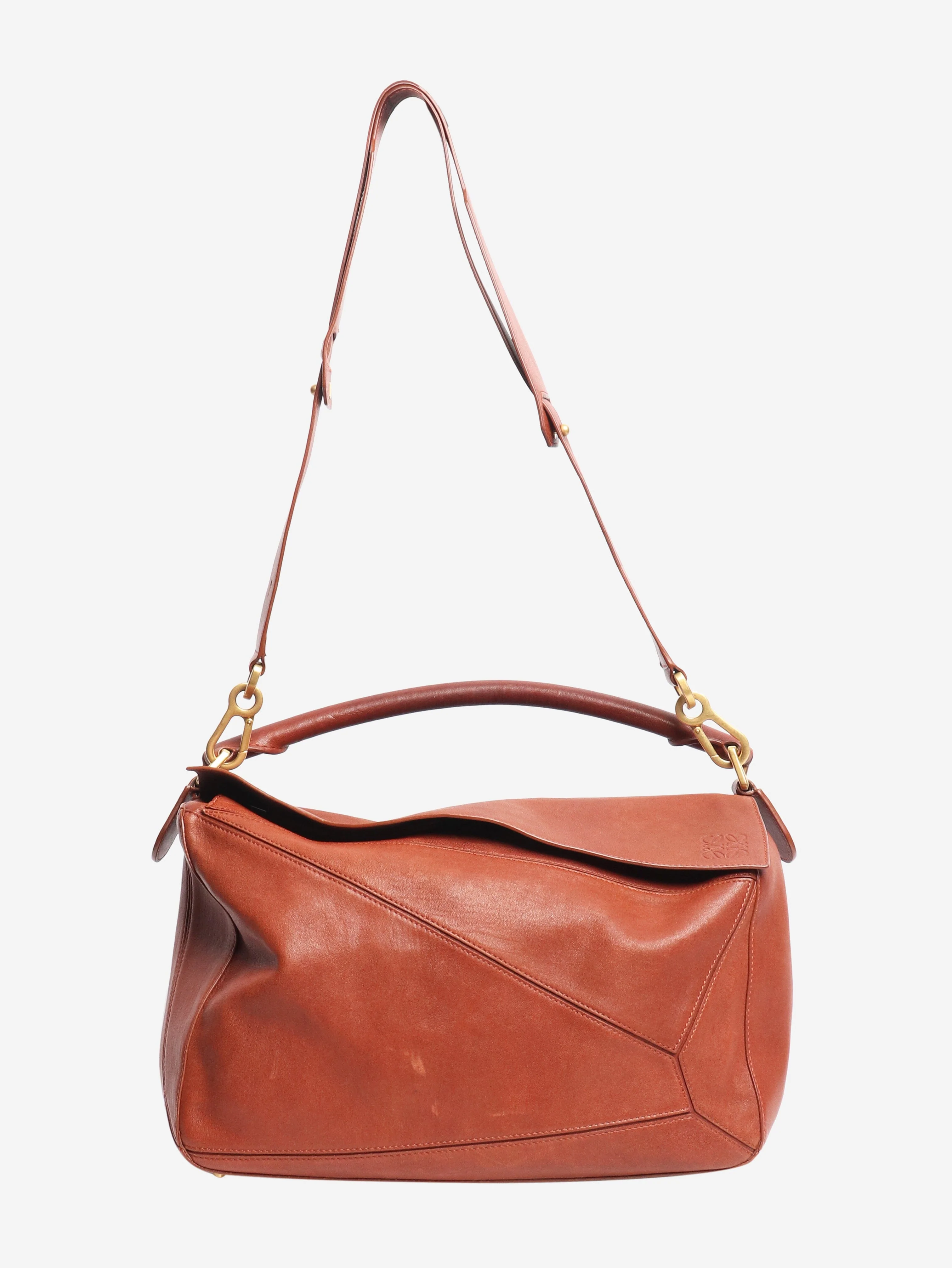 Brown large puzzle bag - Image 2