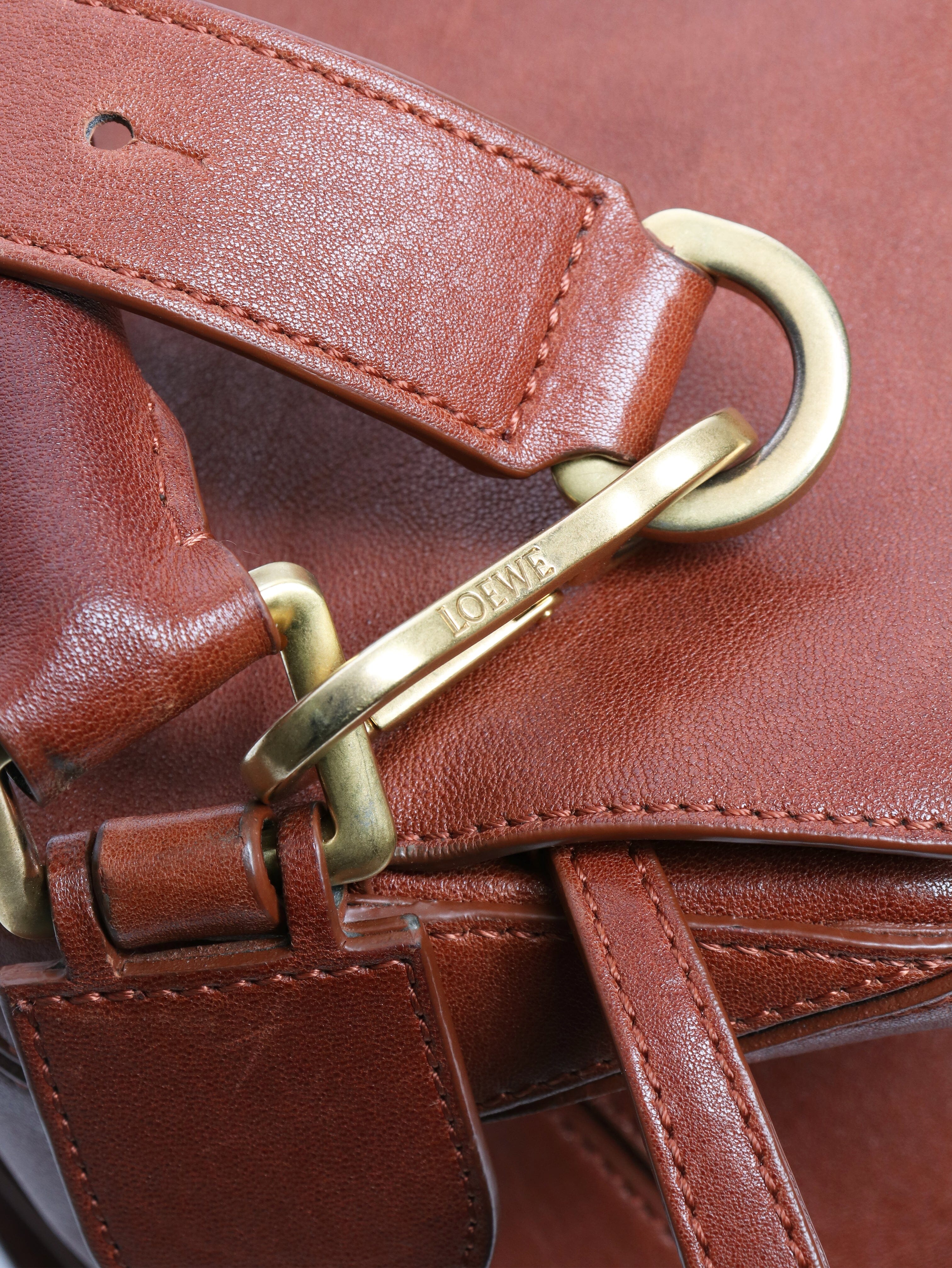 Brown large puzzle bag - Image 5