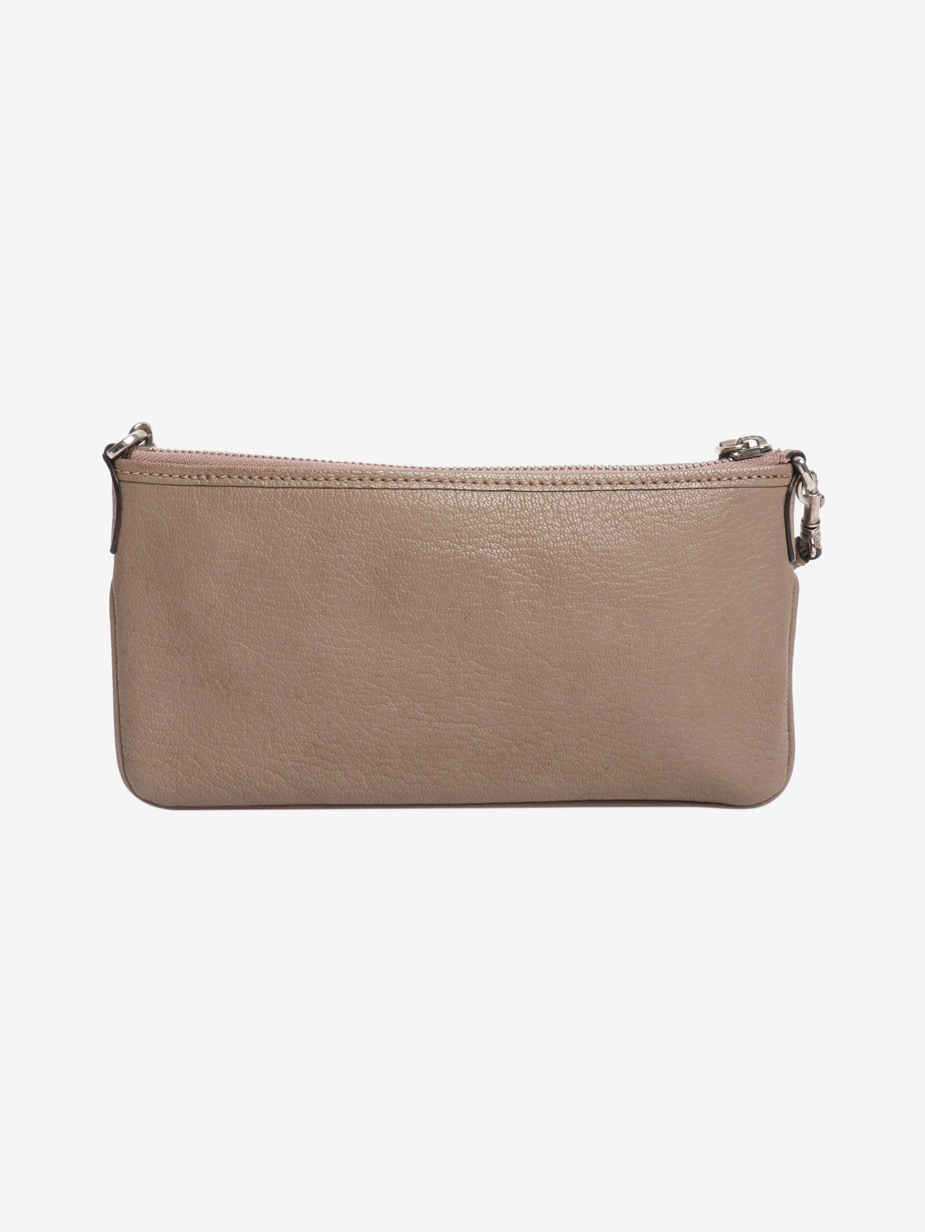 Brown leather cross-body bags pouch - Image 4