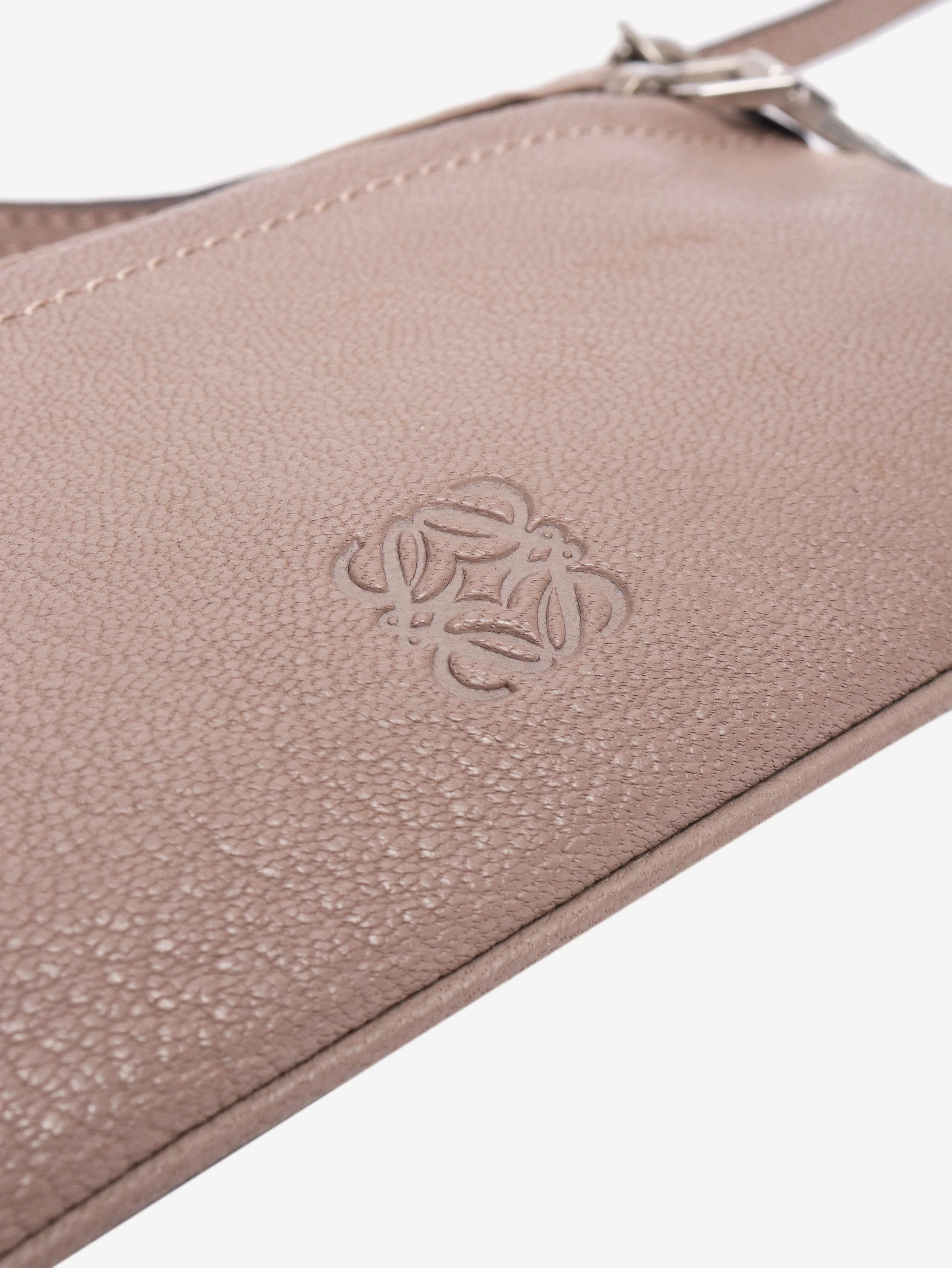 Brown leather cross-body bags pouch - Image 6