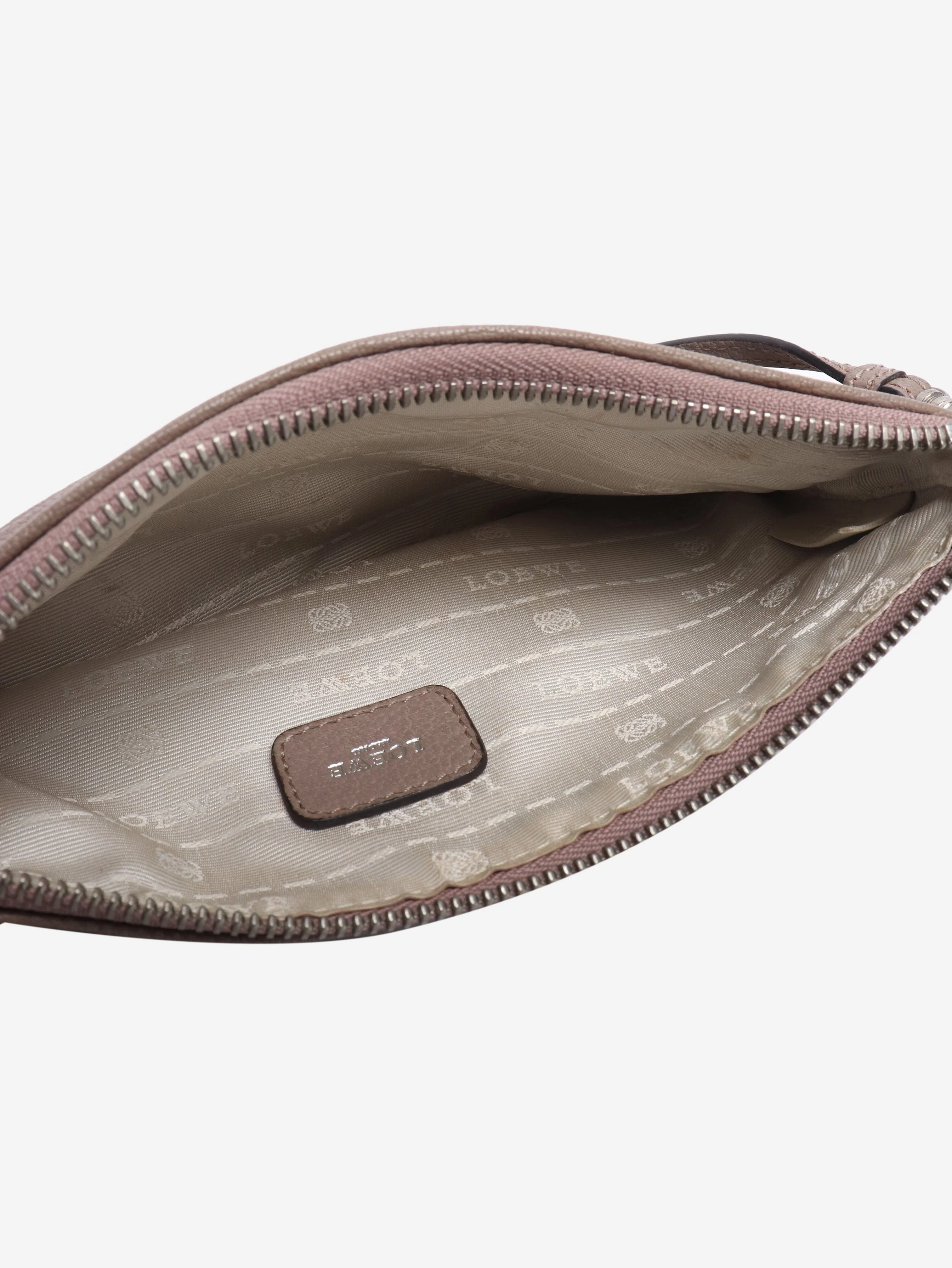 Brown leather cross-body bags pouch - Image 9