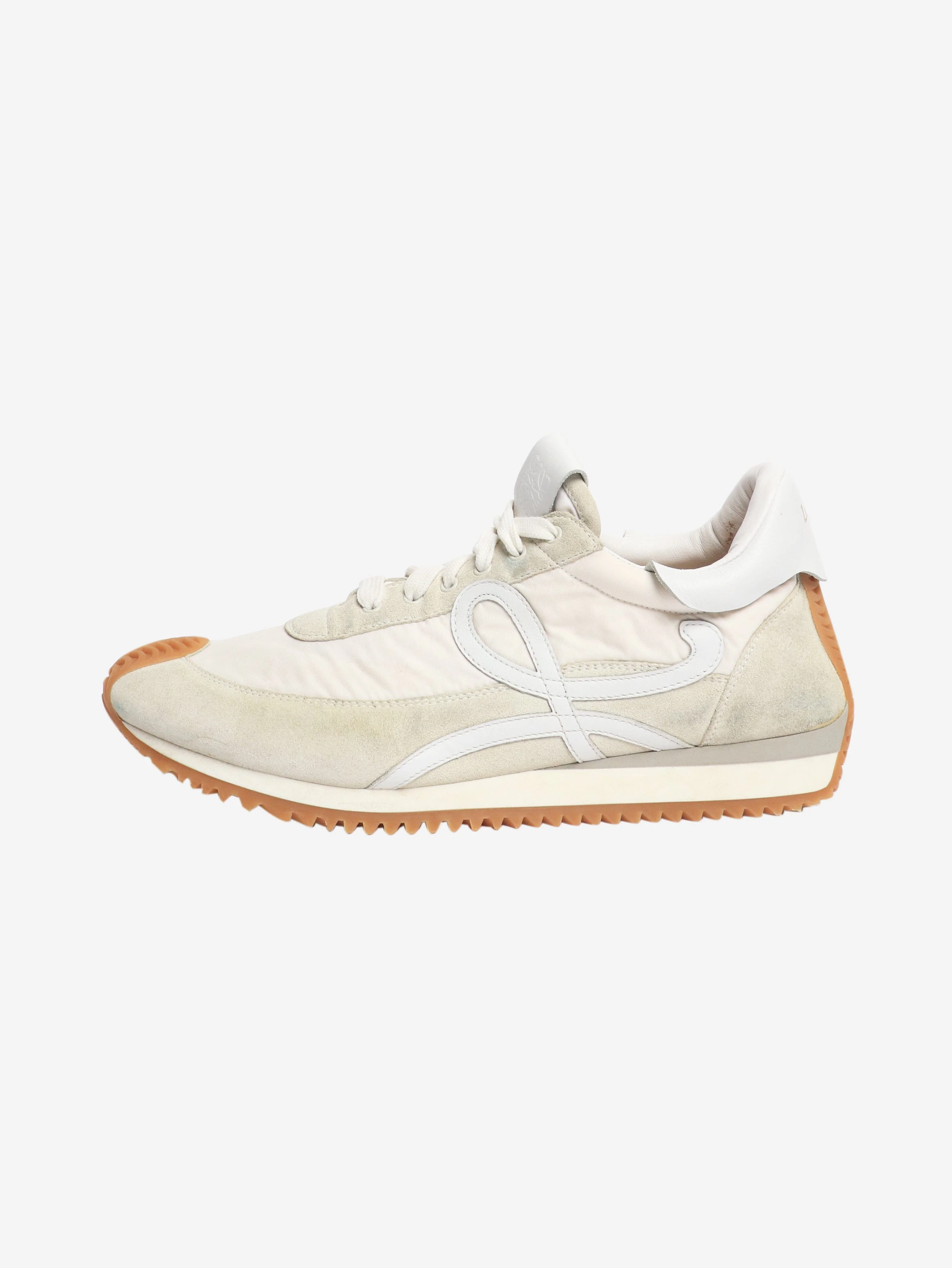 Neutral Flow nylon and suede trainers - size EU 41