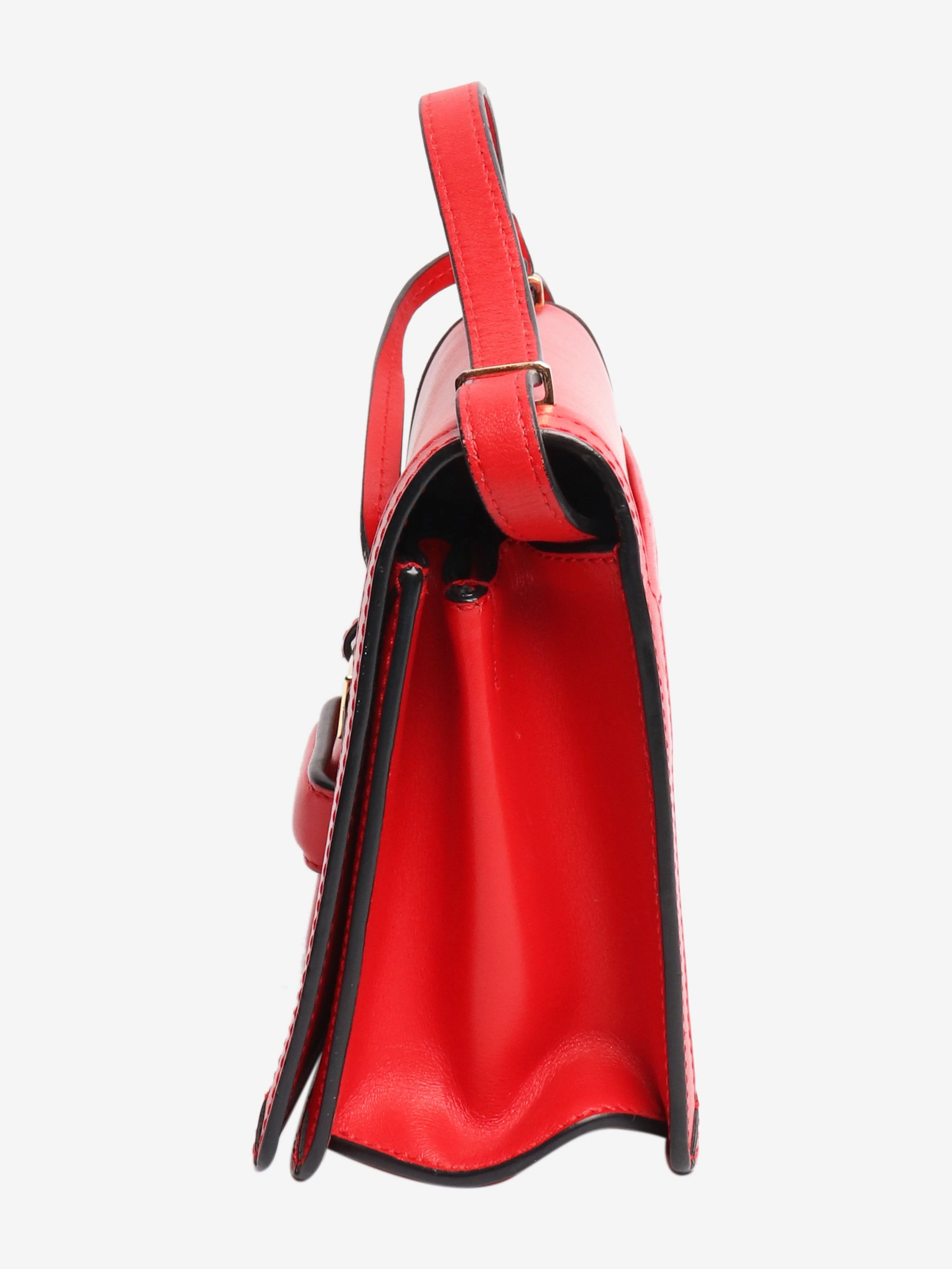 Red Barcelona leather shoulder bag - Image 3