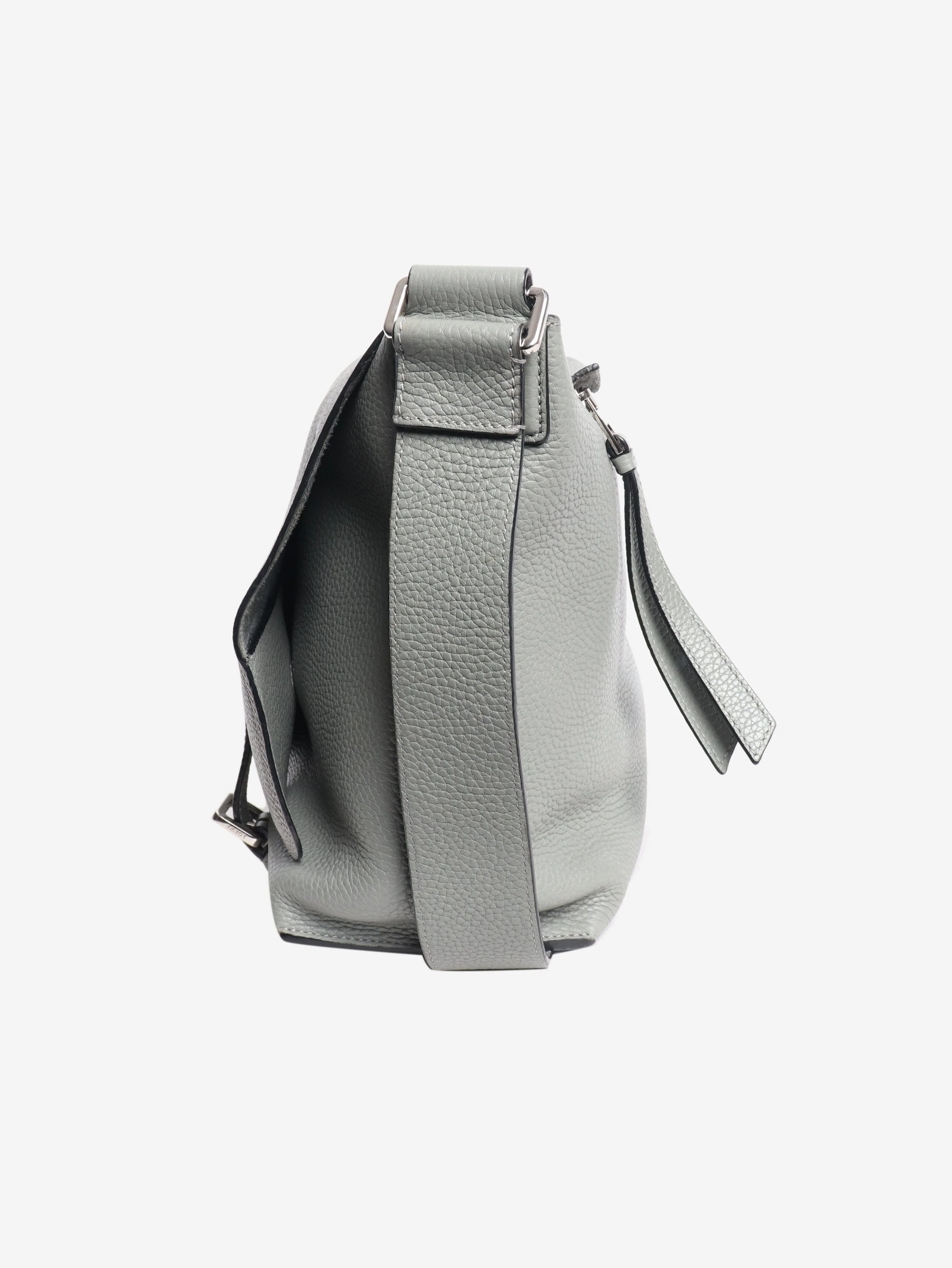 Sage green Military messenger bag - Image 2