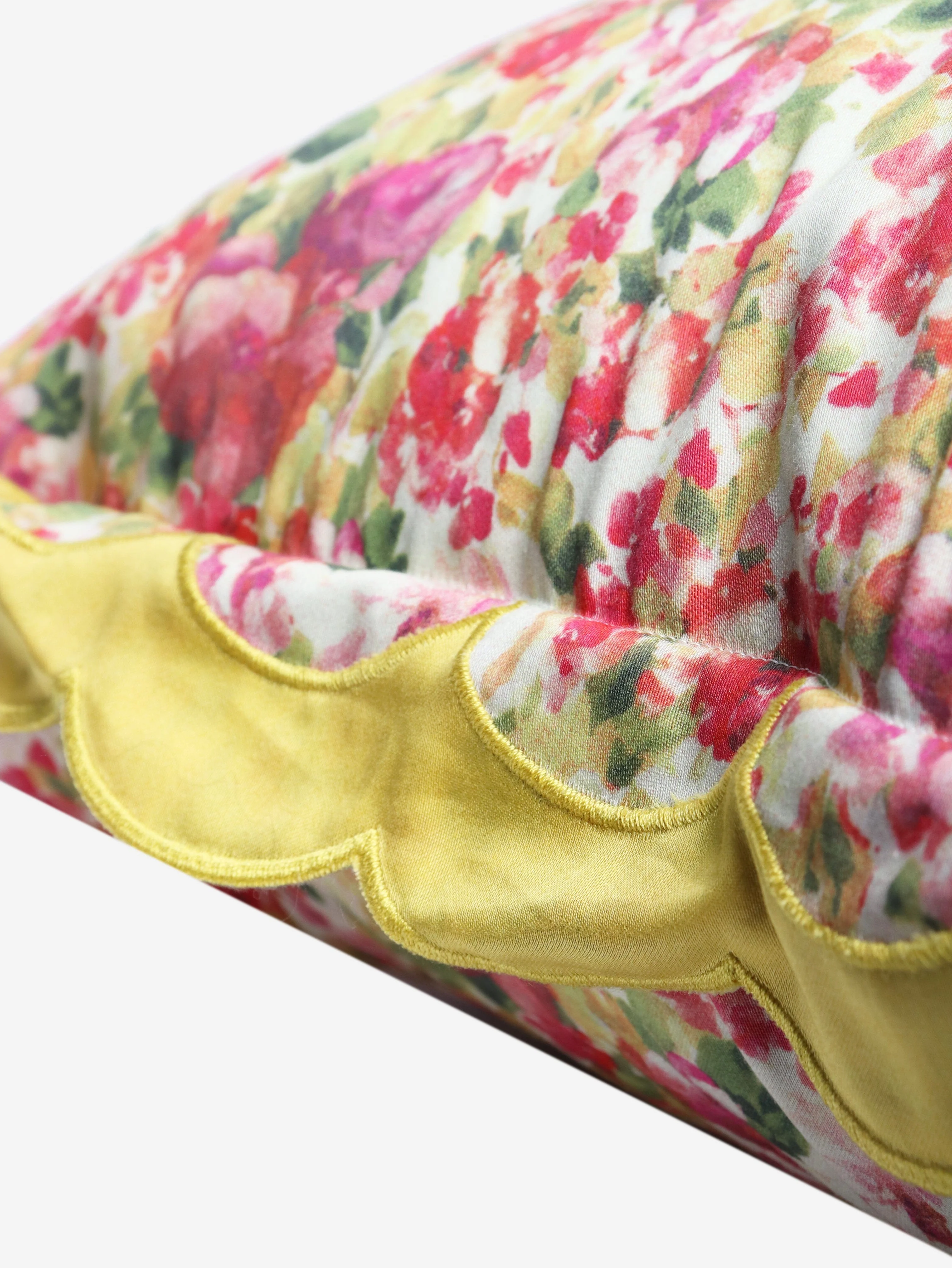 Pink floral cushion - Image 3