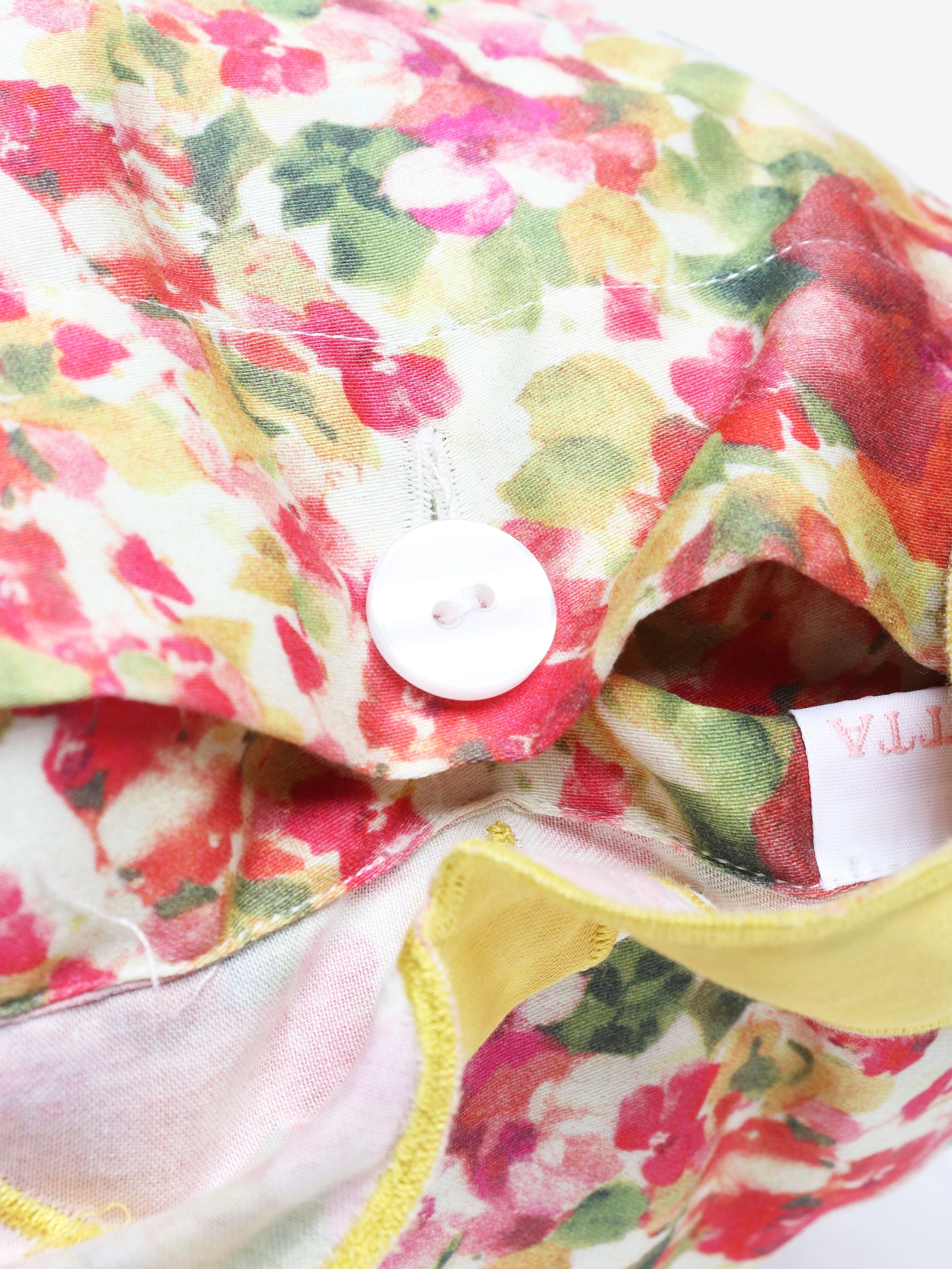 Pink floral cushion - Image 5