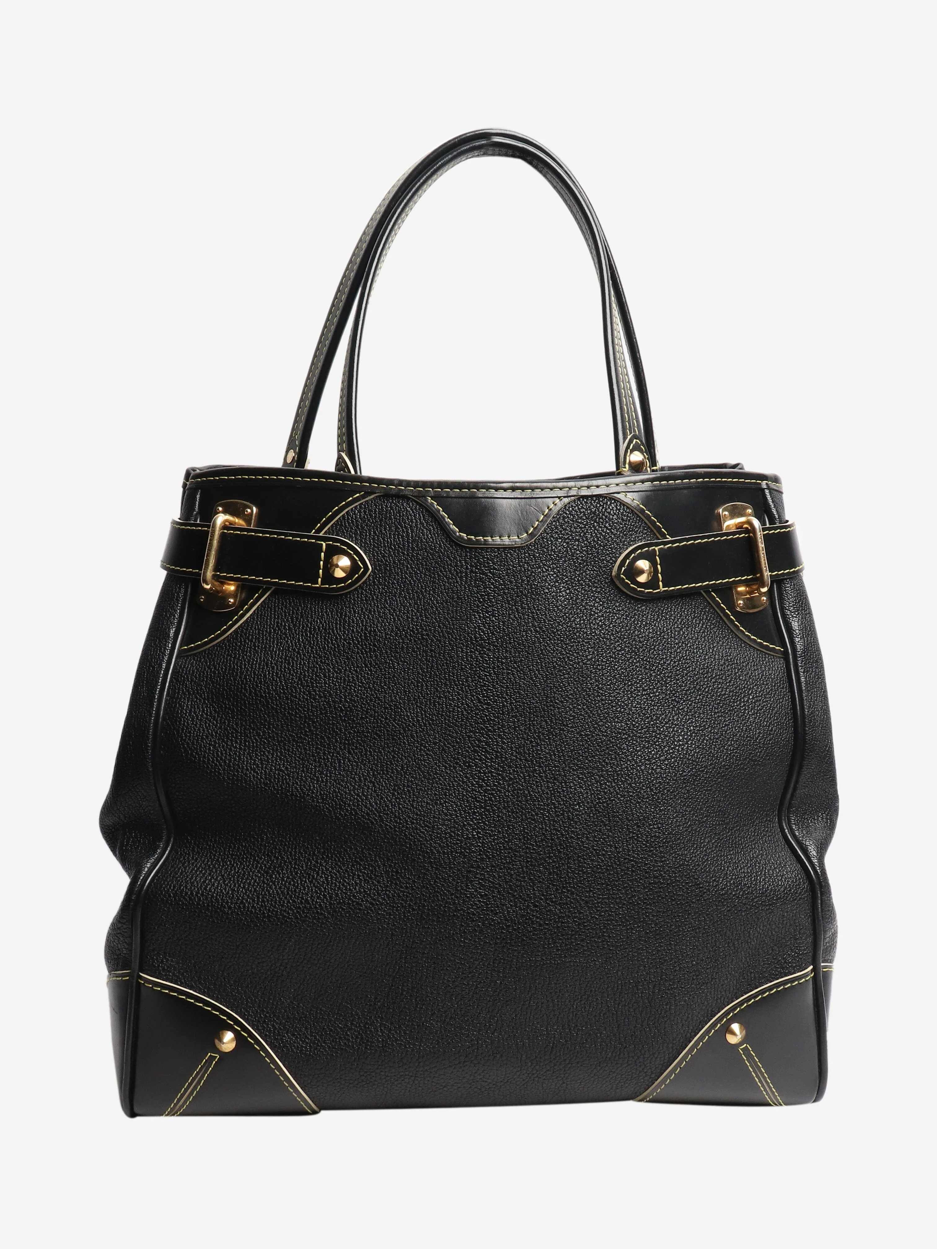 Black 2008 Suhali Majesty Leather tote bag - Image 3