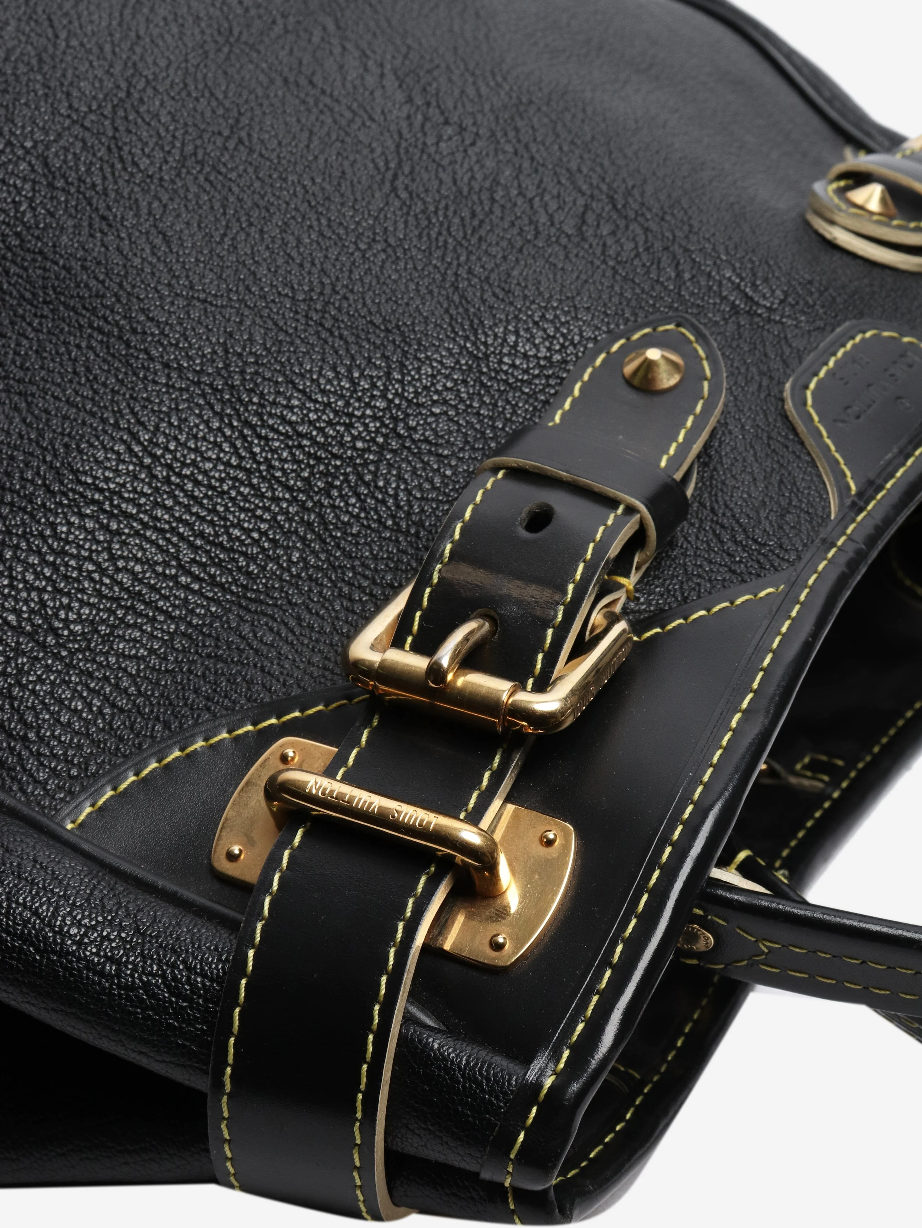 Black 2008 Suhali Majesty Leather tote bag - Image 5