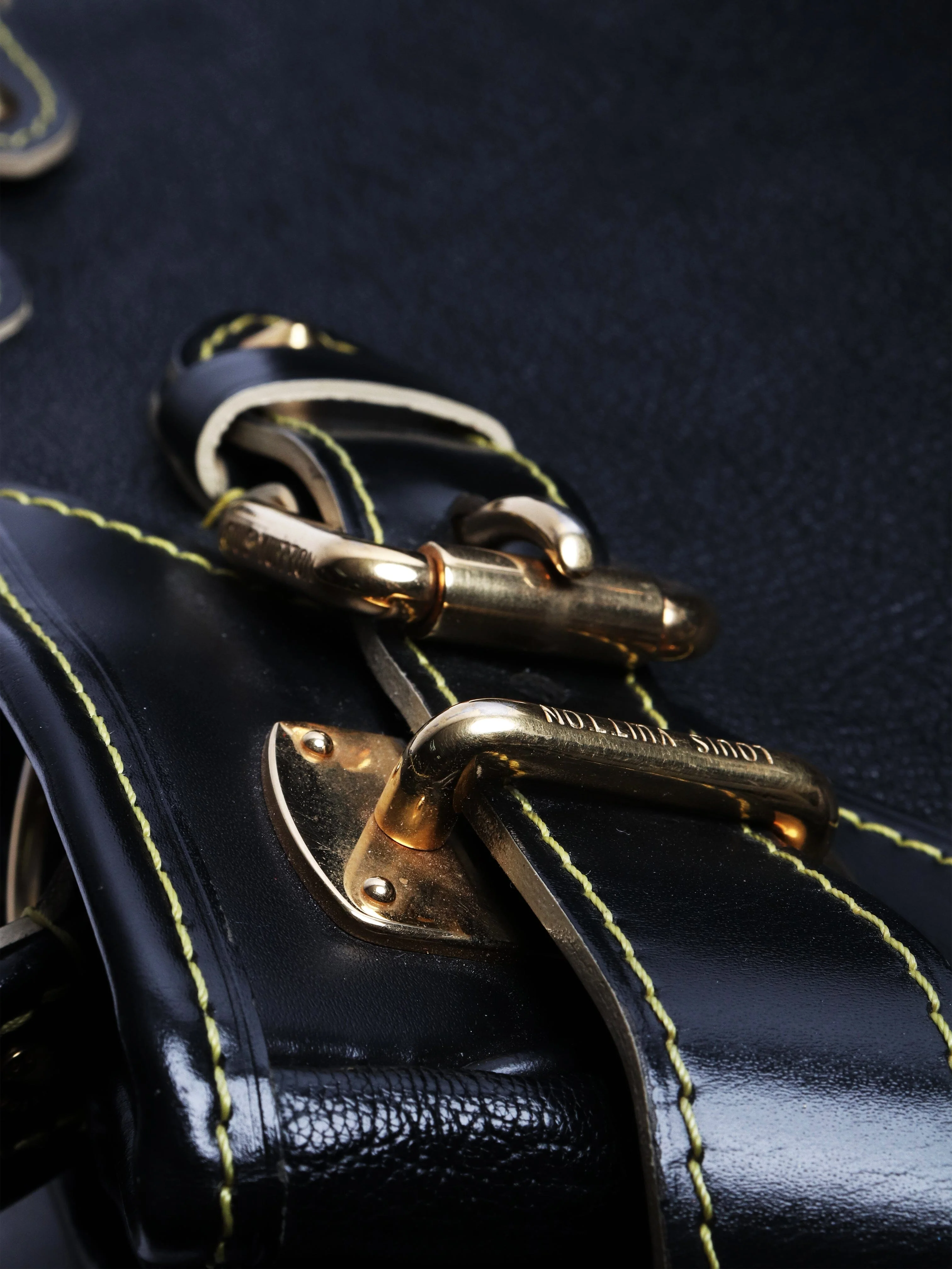 Black 2008 Suhali Majesty Leather tote bag - Image 6