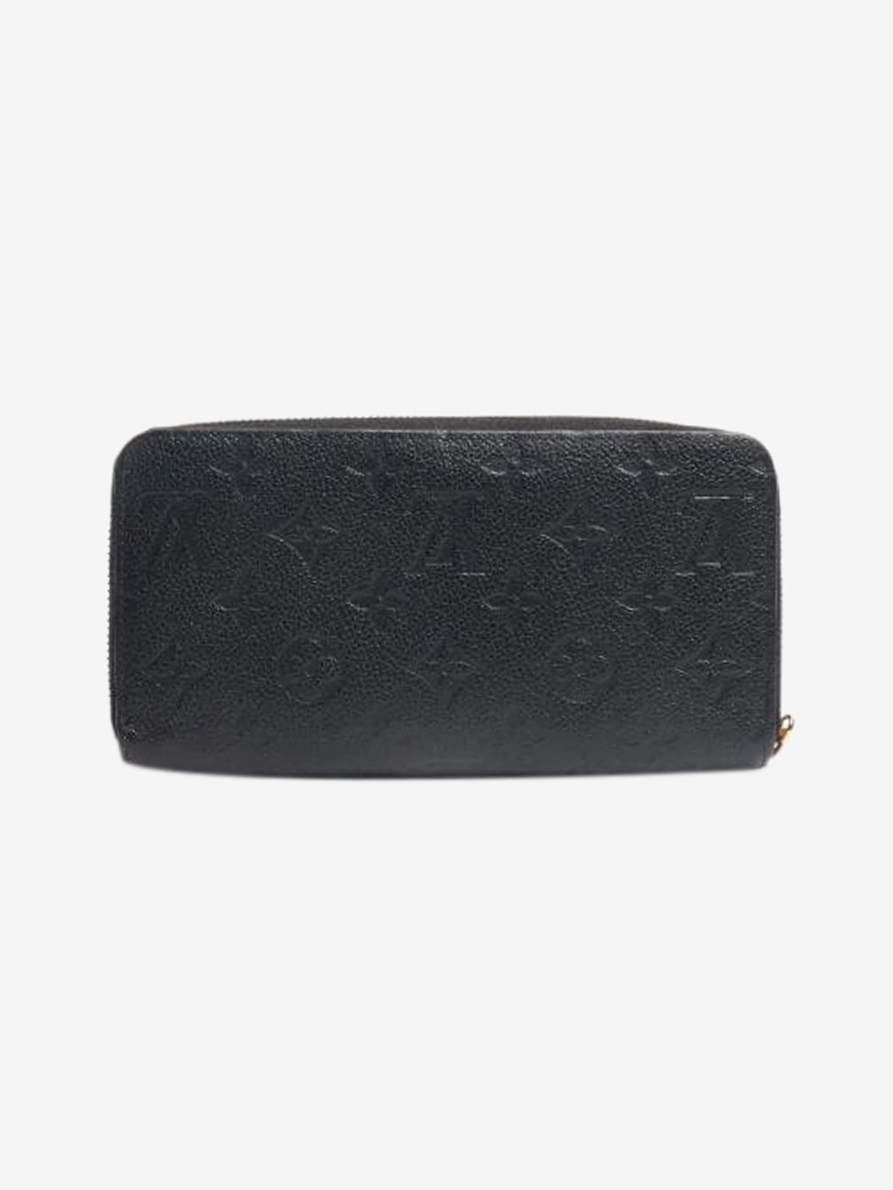 Black Monogram Empreinte zippy wallet