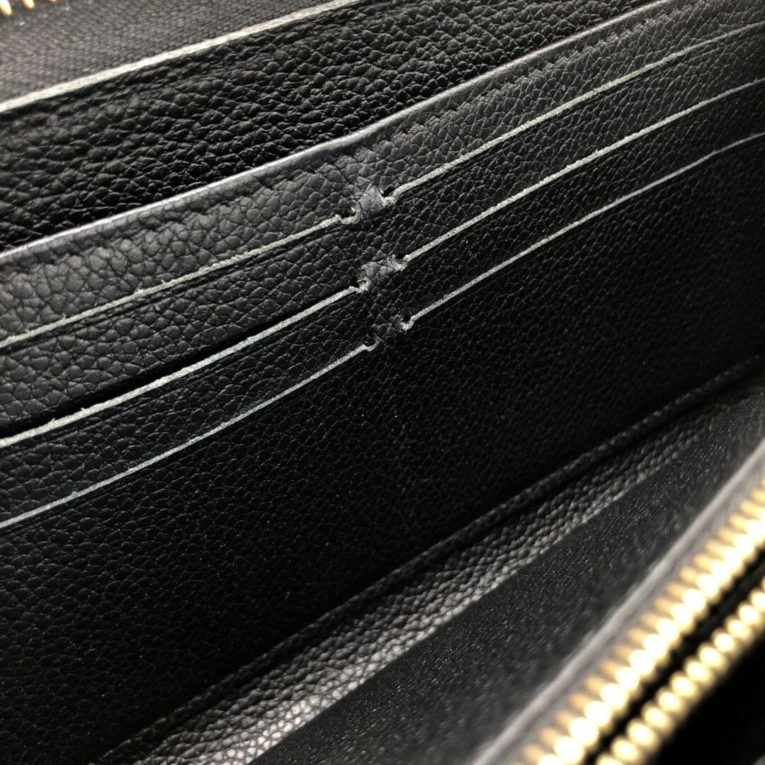 Black Monogram Empreinte zippy wallet - Image 4